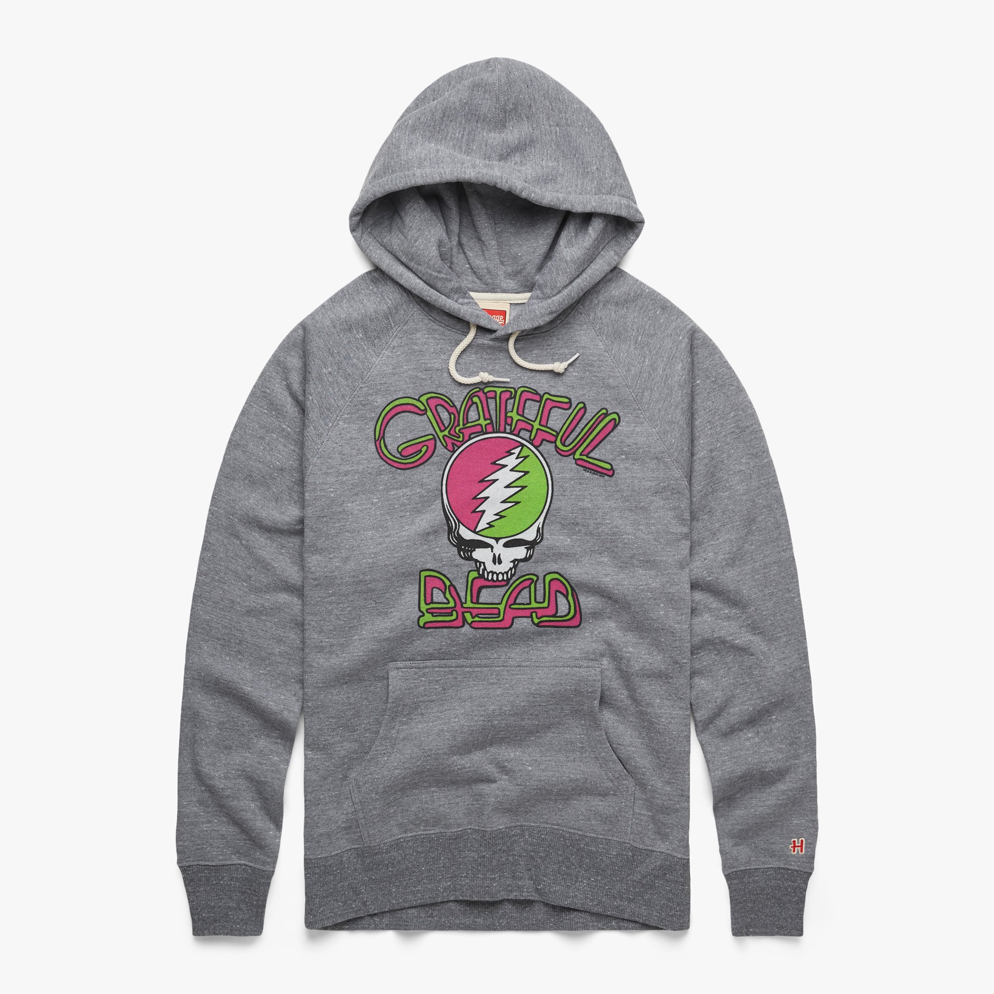 Grateful Dead Steal Your Face Hoodie 01161151001 grey flat.jpg Grateful Dead Steal Your Face Hoodie