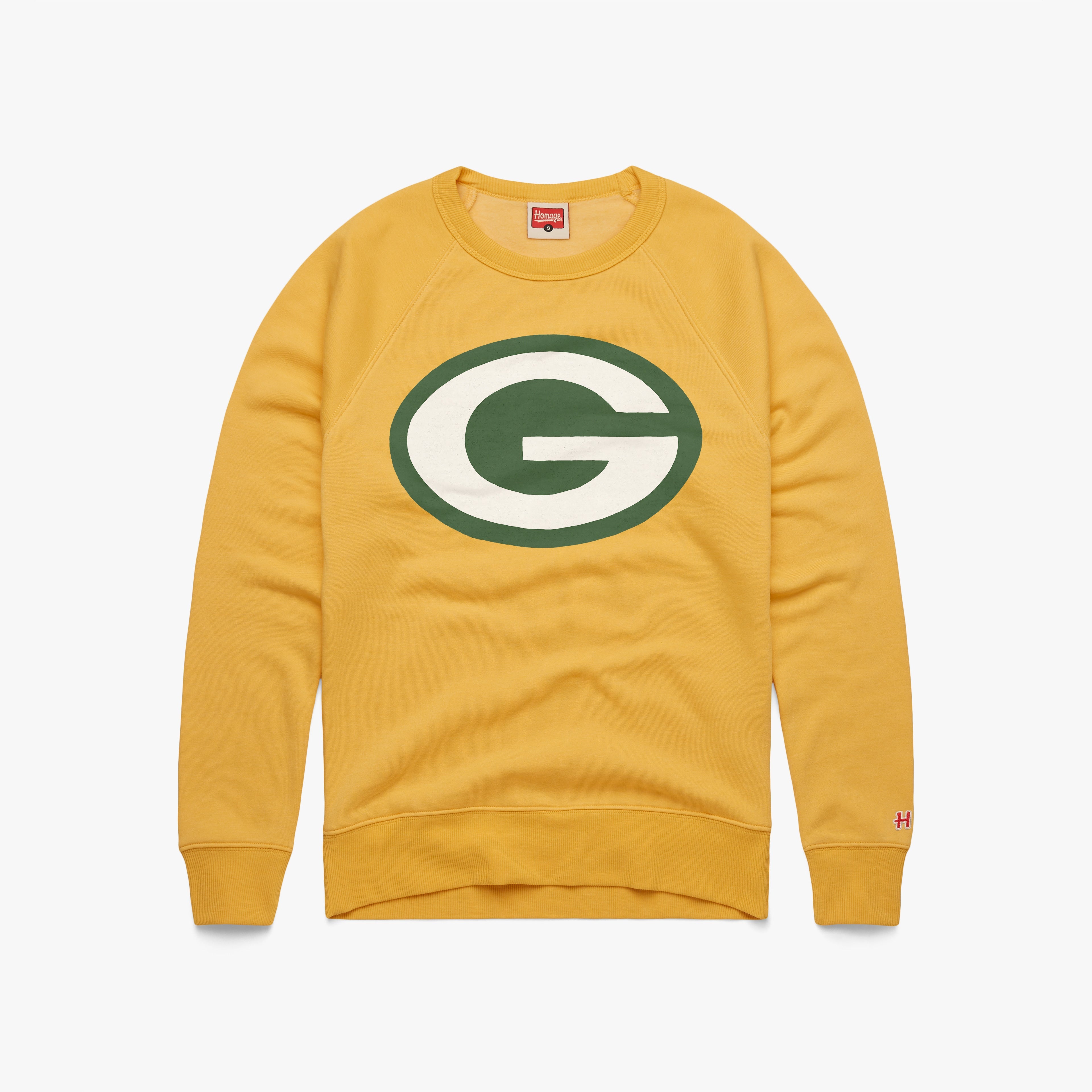 Green Bay Packers 80 Crewneck 01152649812 Gold Flat.jpg Green Bay Packers '80 Crewneck