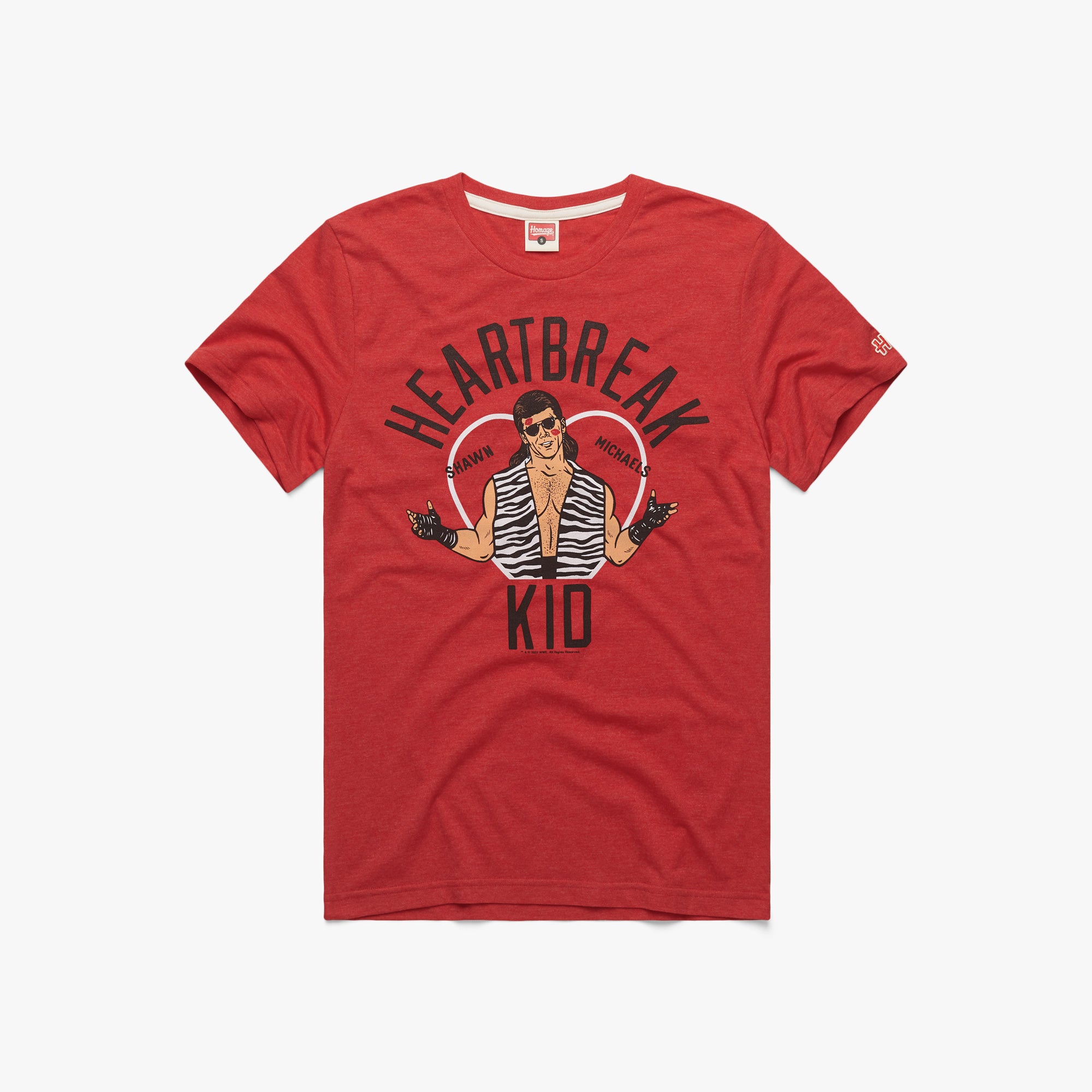 Heartbreak Kid Shawn Michaels 01010743117 red flat.jpg Heartbreak Kid Shawn Michaels