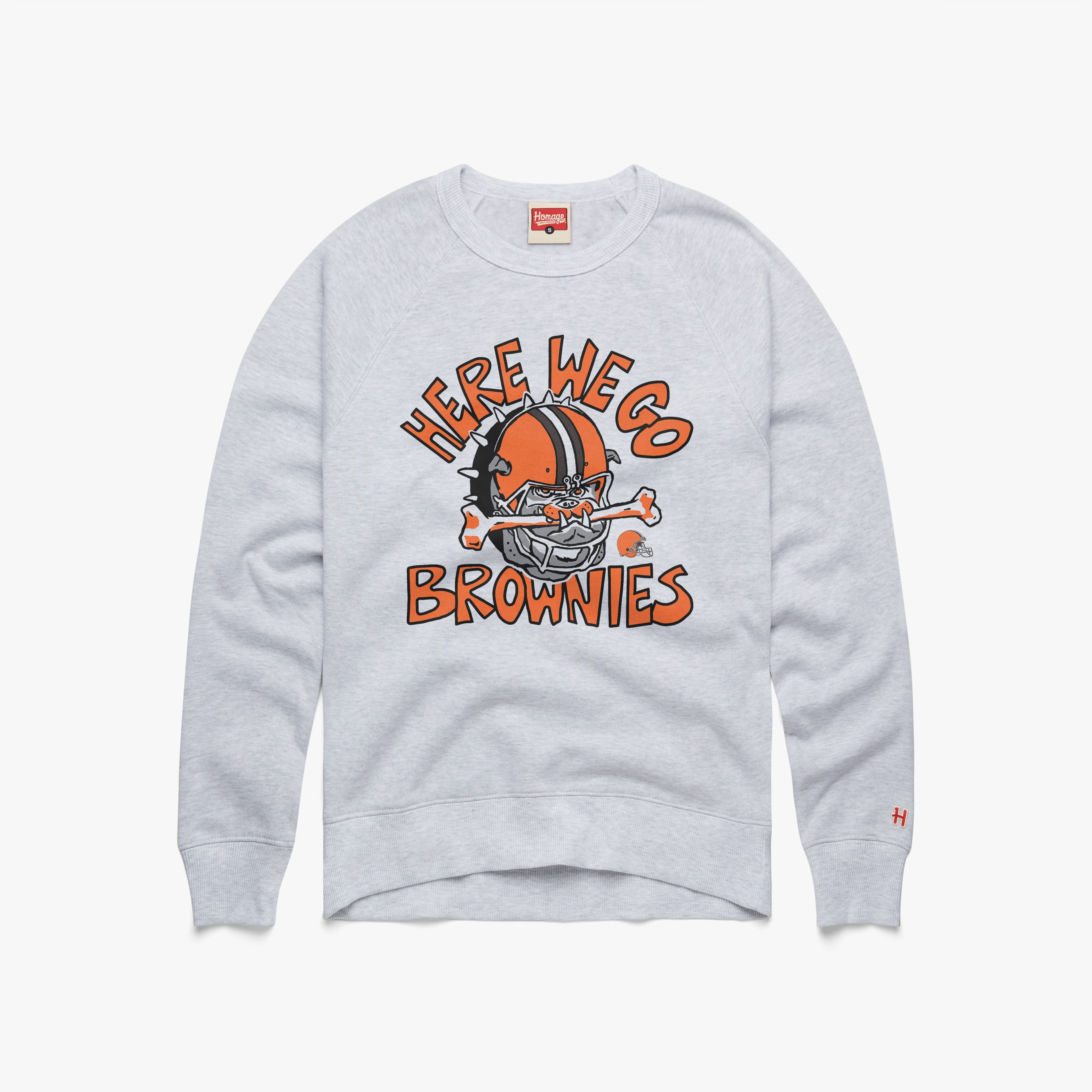 Here We Go Brownies Crewneck 01152179441 Ash Flat.jpg Here We Go Brownies Crewneck