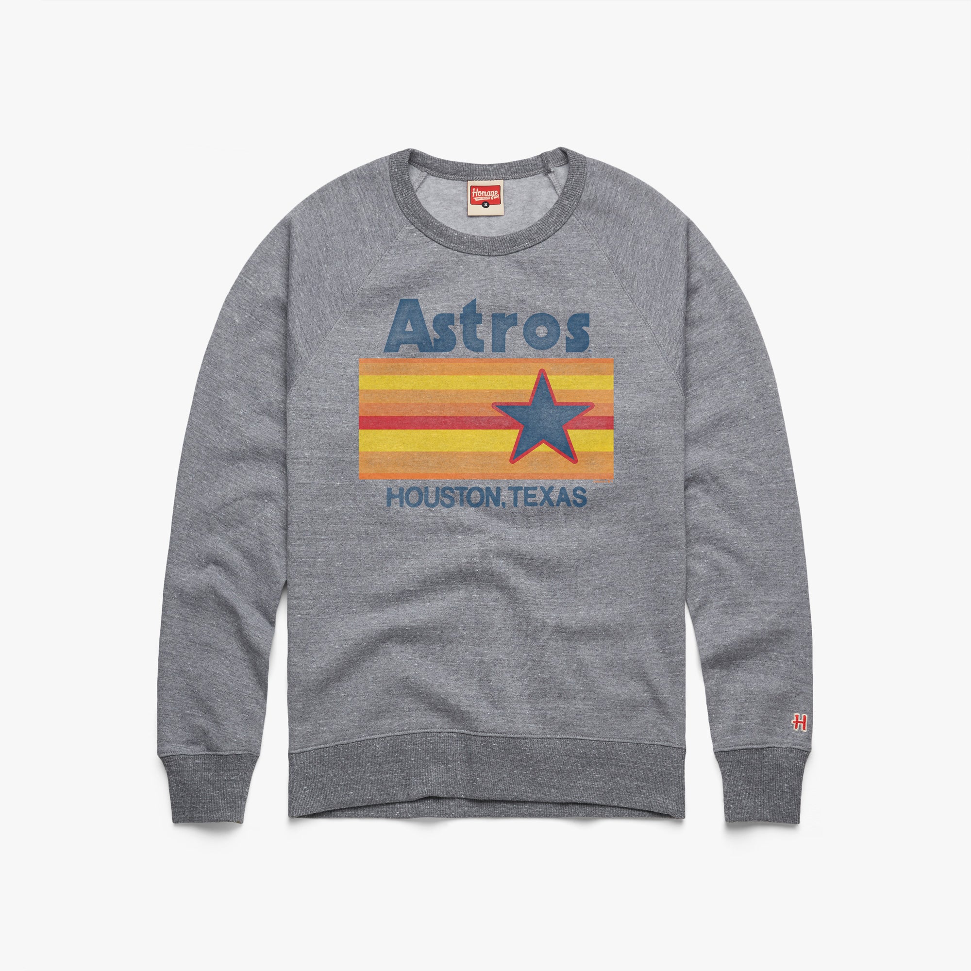 Houston Astros Jersey Crewneck 01152003501 Grey Flat.jpg Houston Astros Jersey Logo '75 Crewneck