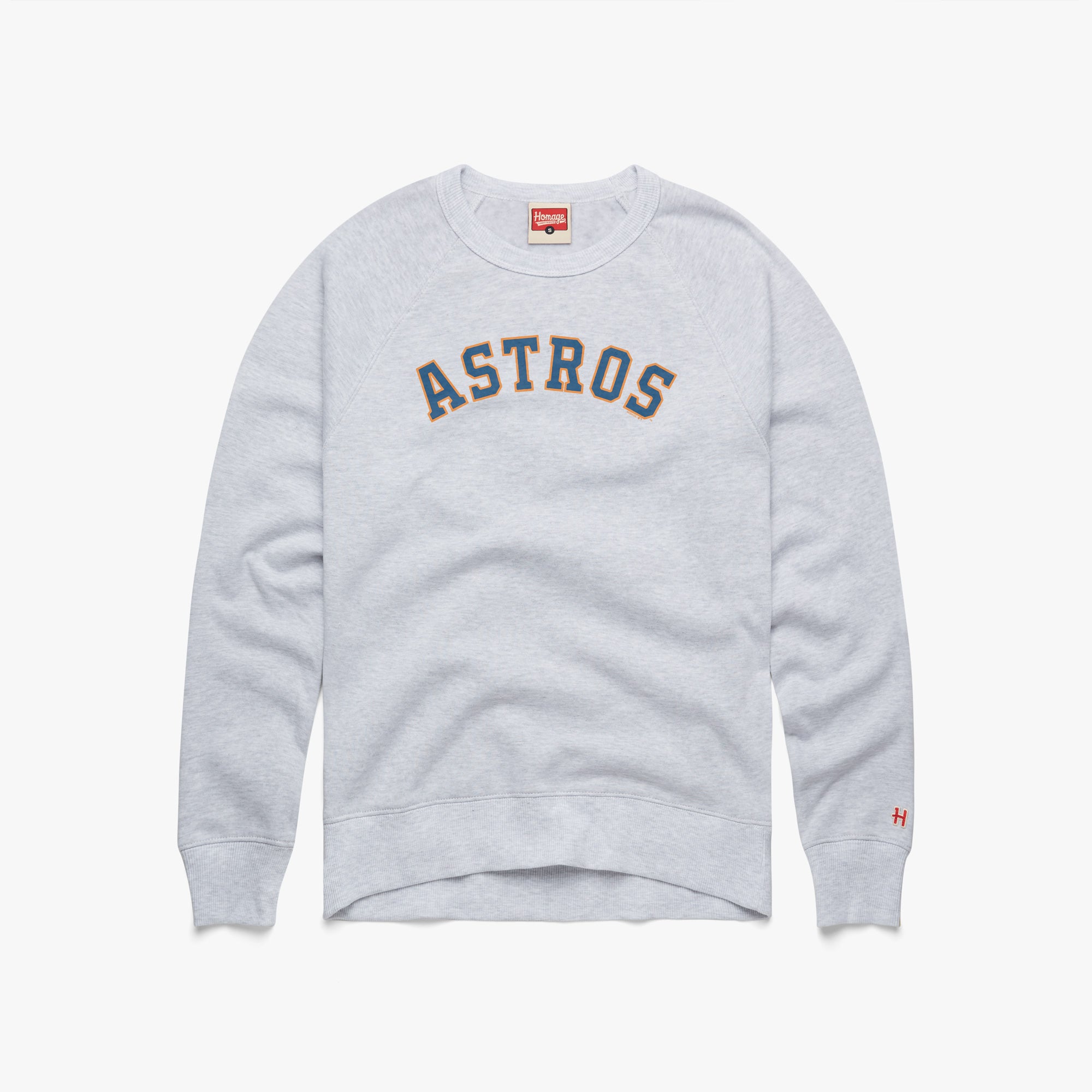 Houston Astros Jersey Logo Crewneck 01151897041 Ash Flat.jpg Houston Astros Jersey Logo '13 Crewneck