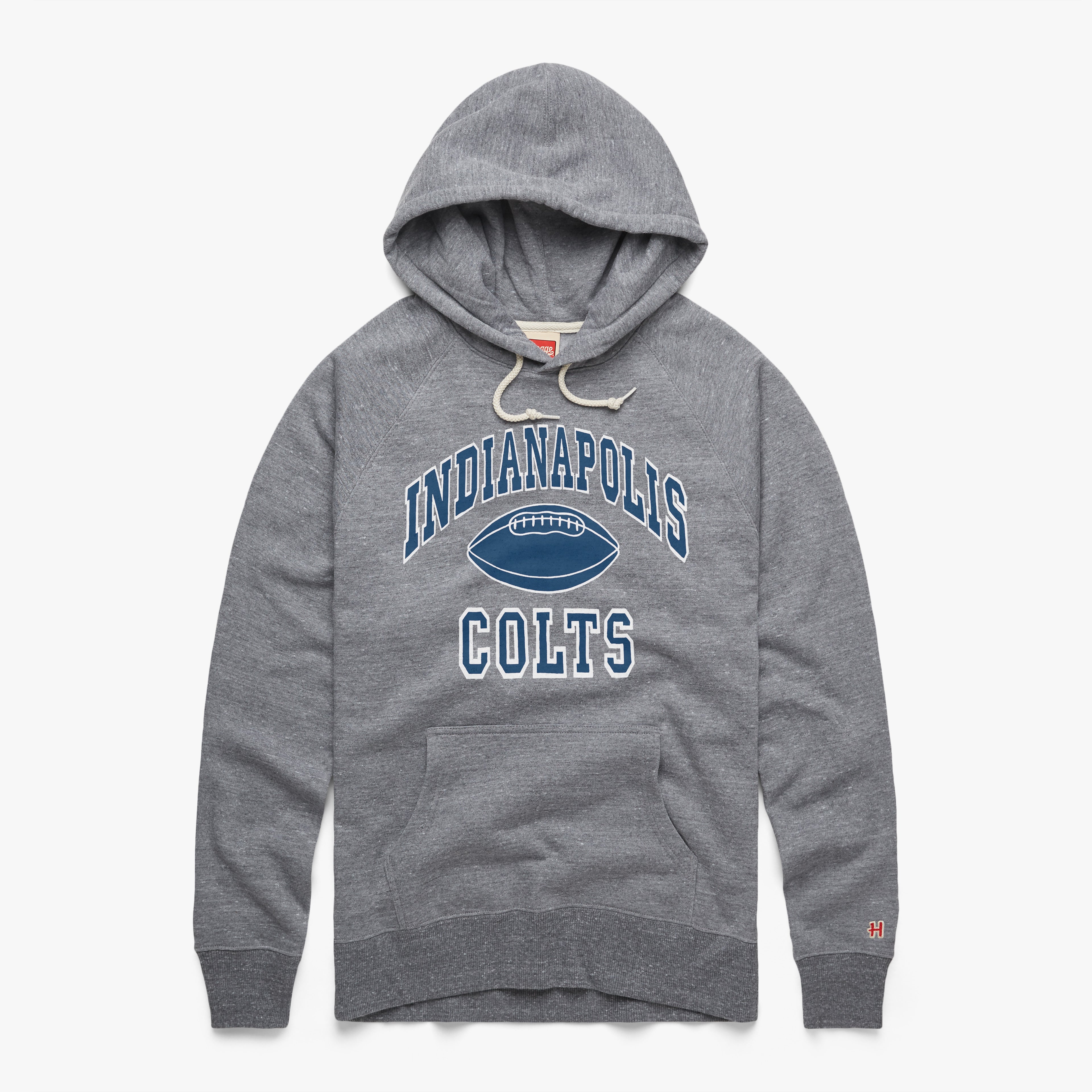 Indianapolis Colts Gridiron Hoodie 01162582101 Grey Flat.jpg Indianapolis Colts Gridiron Hoodie