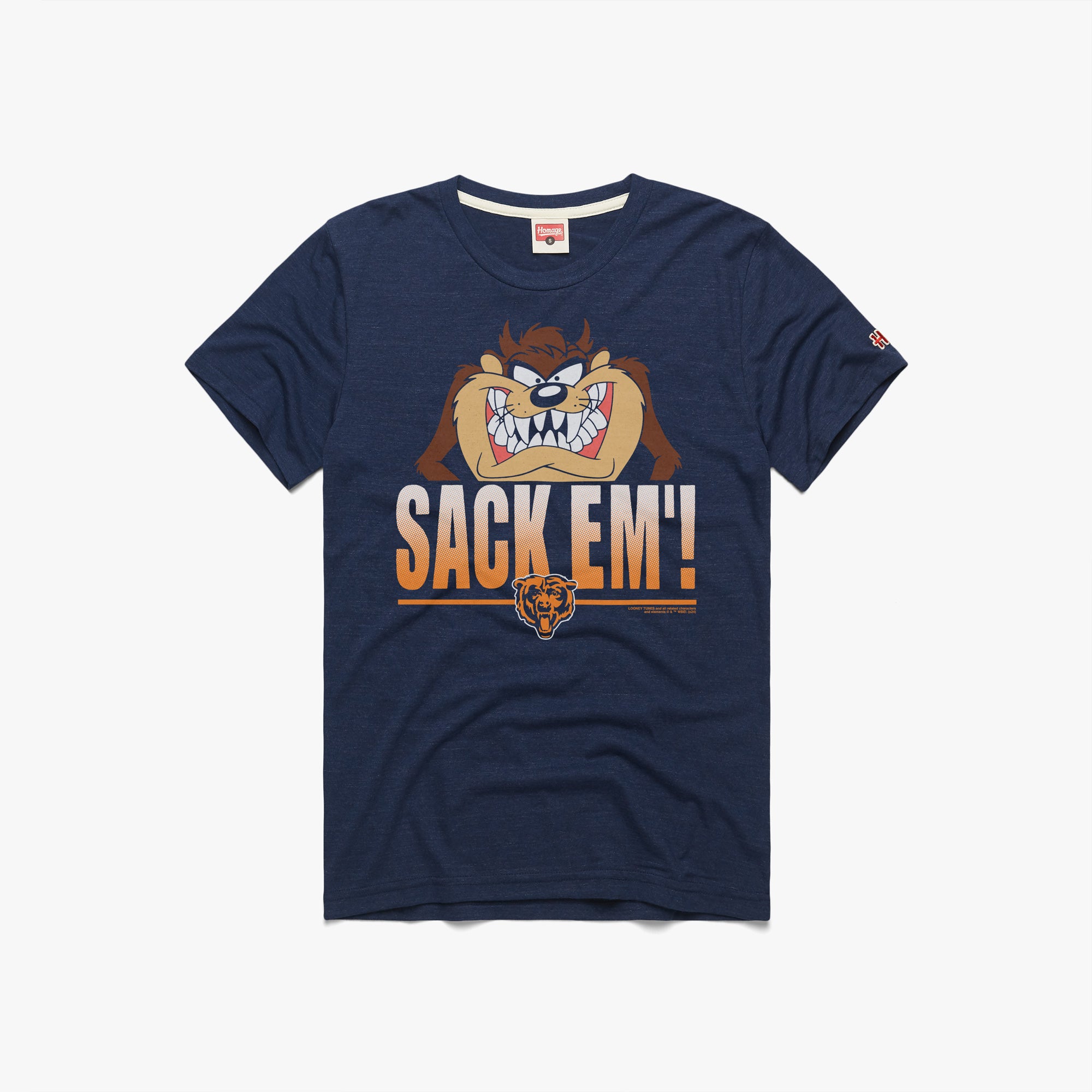 Looney Tunes Taz Sack Em x Chicago Bears 01012154735 Navy Flat.jpg Looney Tunes Taz Sack Em' x Chicago Bears