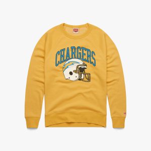 Los Angeles Chargers Helmet Retro Crewneck