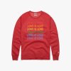 Love Is Love Rainbow Crewneck