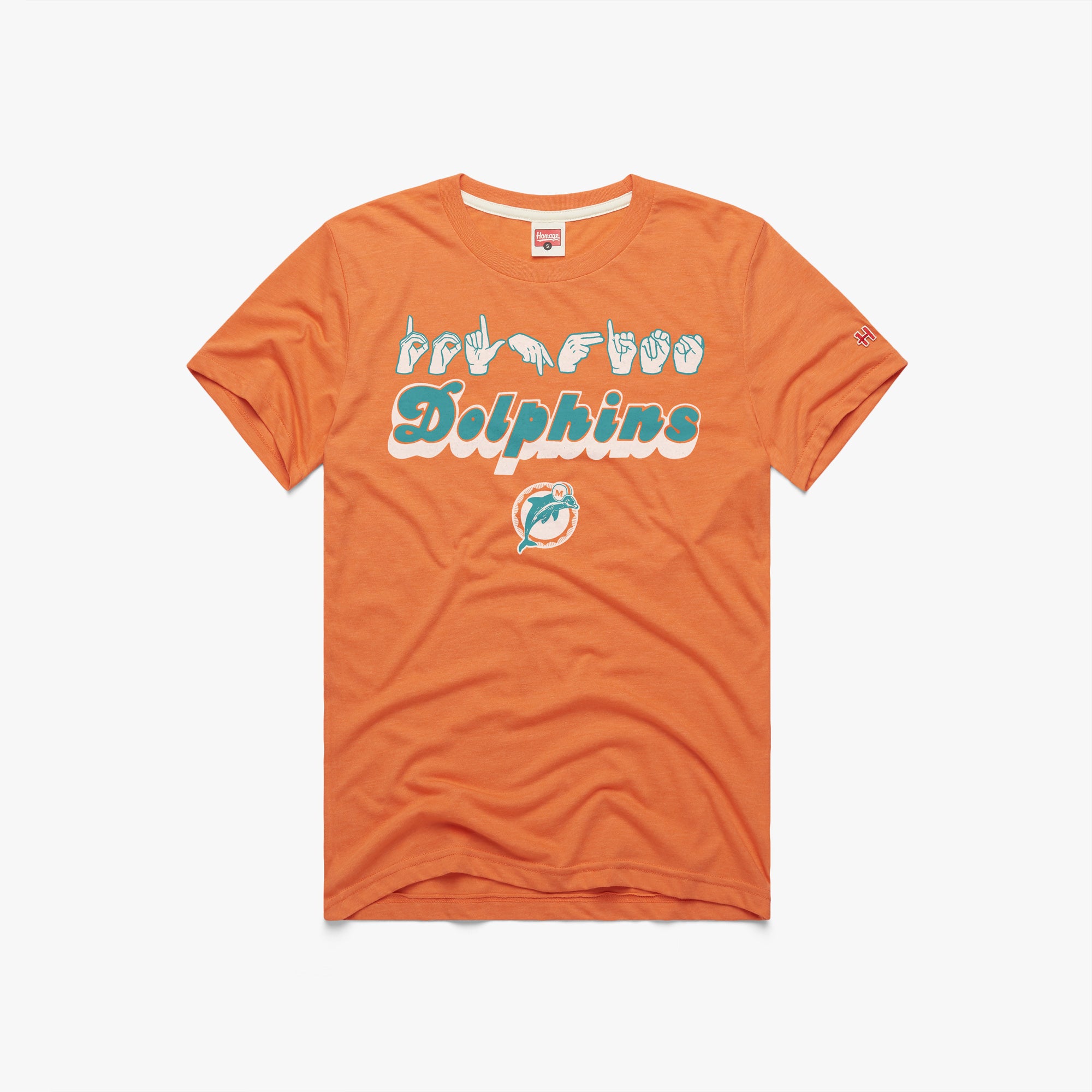 Love Sign x Dolphins ASL 01012221916 Orange Flat.jpg Love Sign x Dolphins ASL