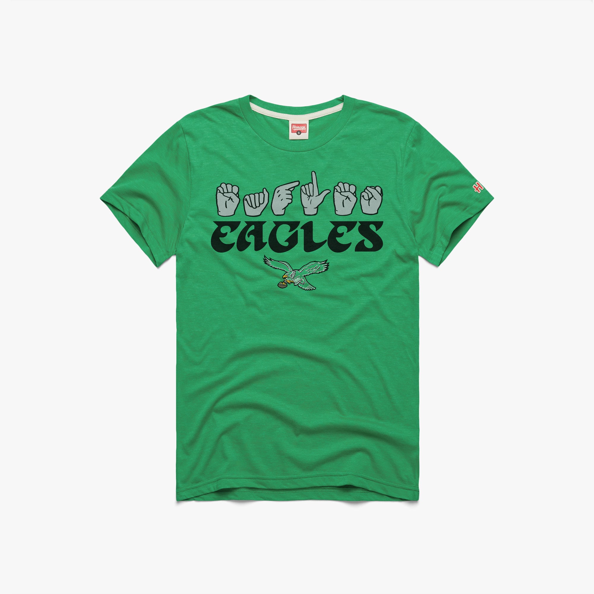 Love Sign x Eagles ASL 01012221213 Green Flat 1.jpg Love Sign x Eagles ASL