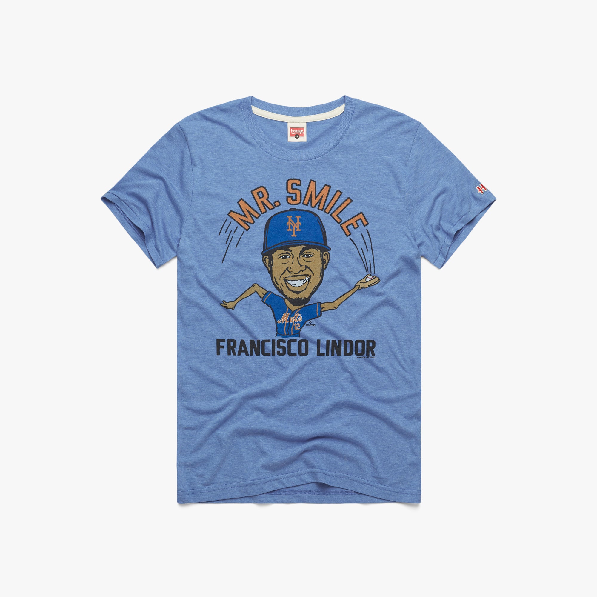Mets Lindor Mr. Smile 01010920702 light blue flat 1.jpg Mets Lindor Mr. Smile
