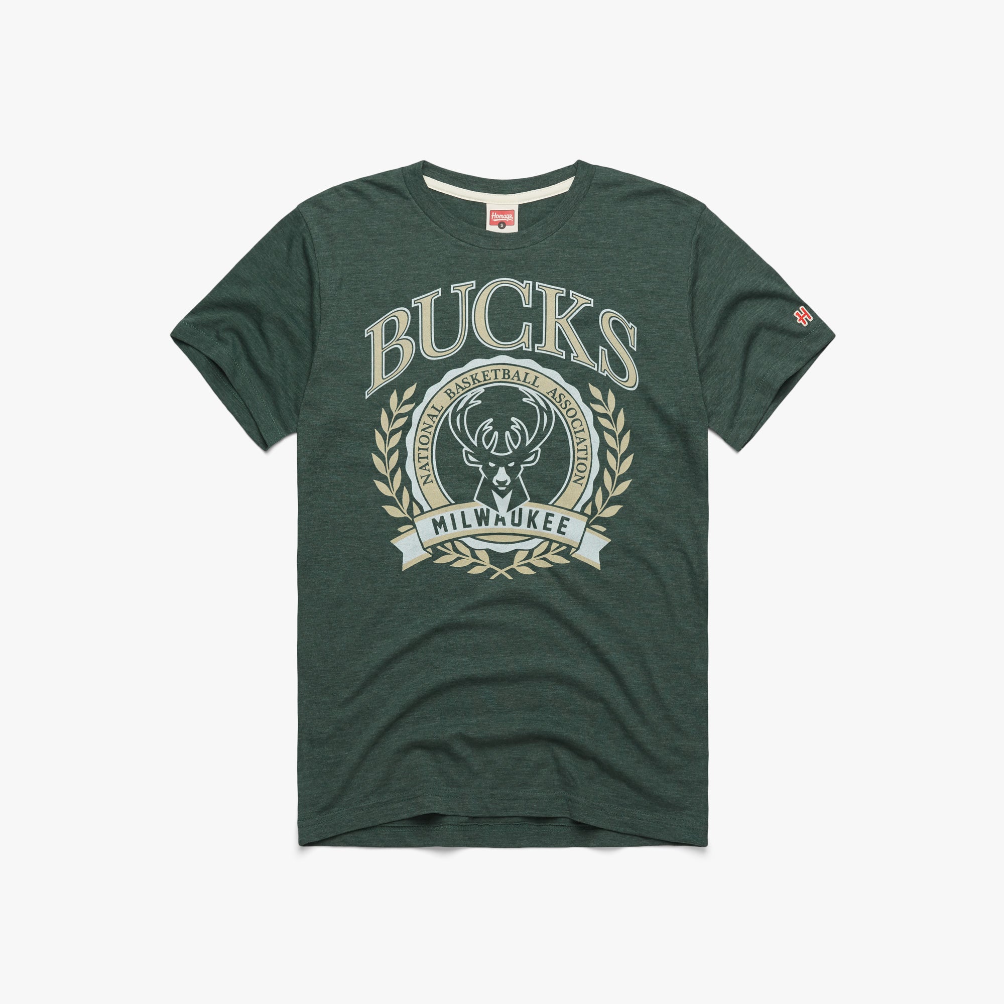 Milwaukee Bucks Crest 01011487024 pine flat.jpg Milwaukee Bucks Crest
