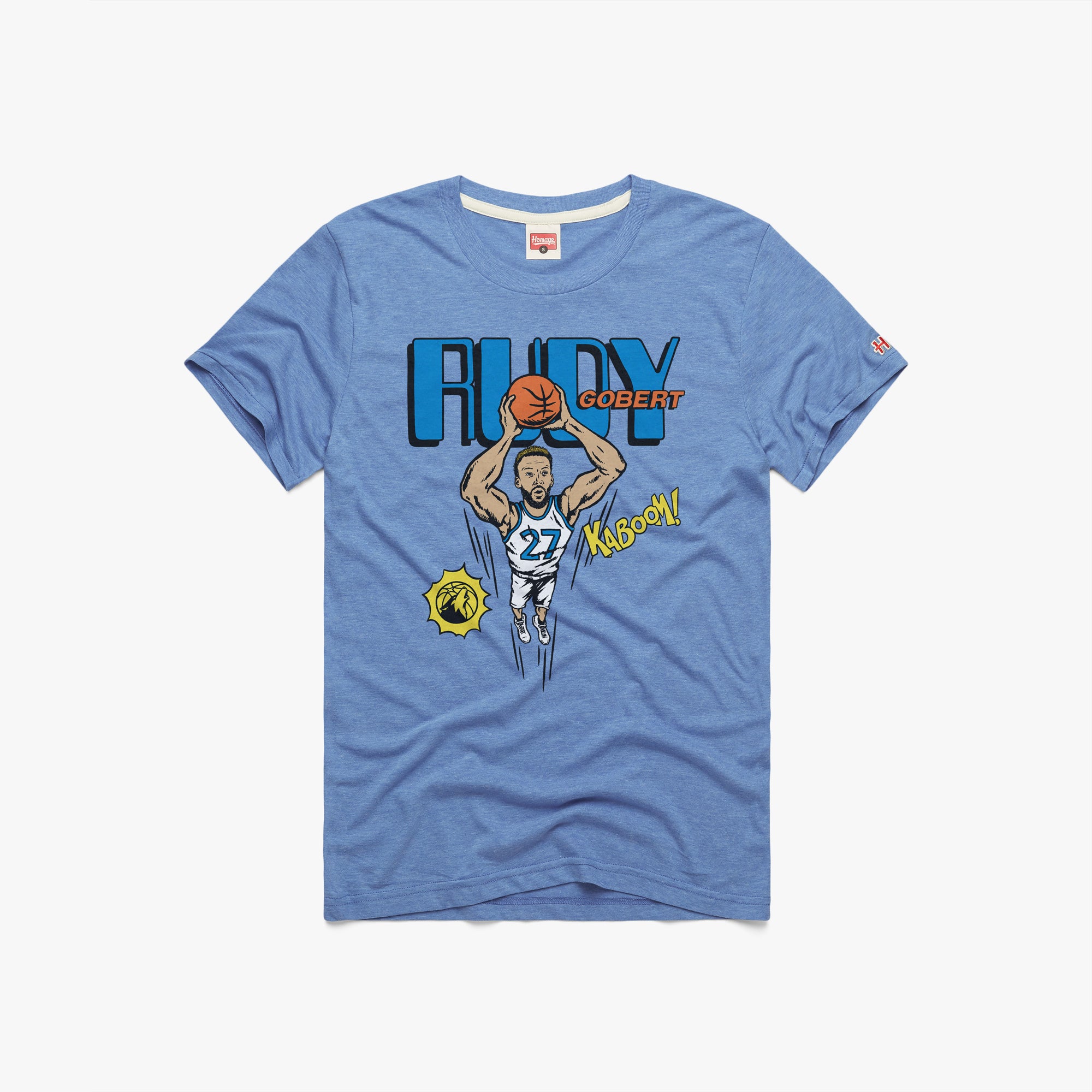 Minnesota Timberwolves Comic Book Rudy Gobert 01012001202 Light Blue Flat.jpg Minnesota Timberwolves Comic Book Rudy Gobert