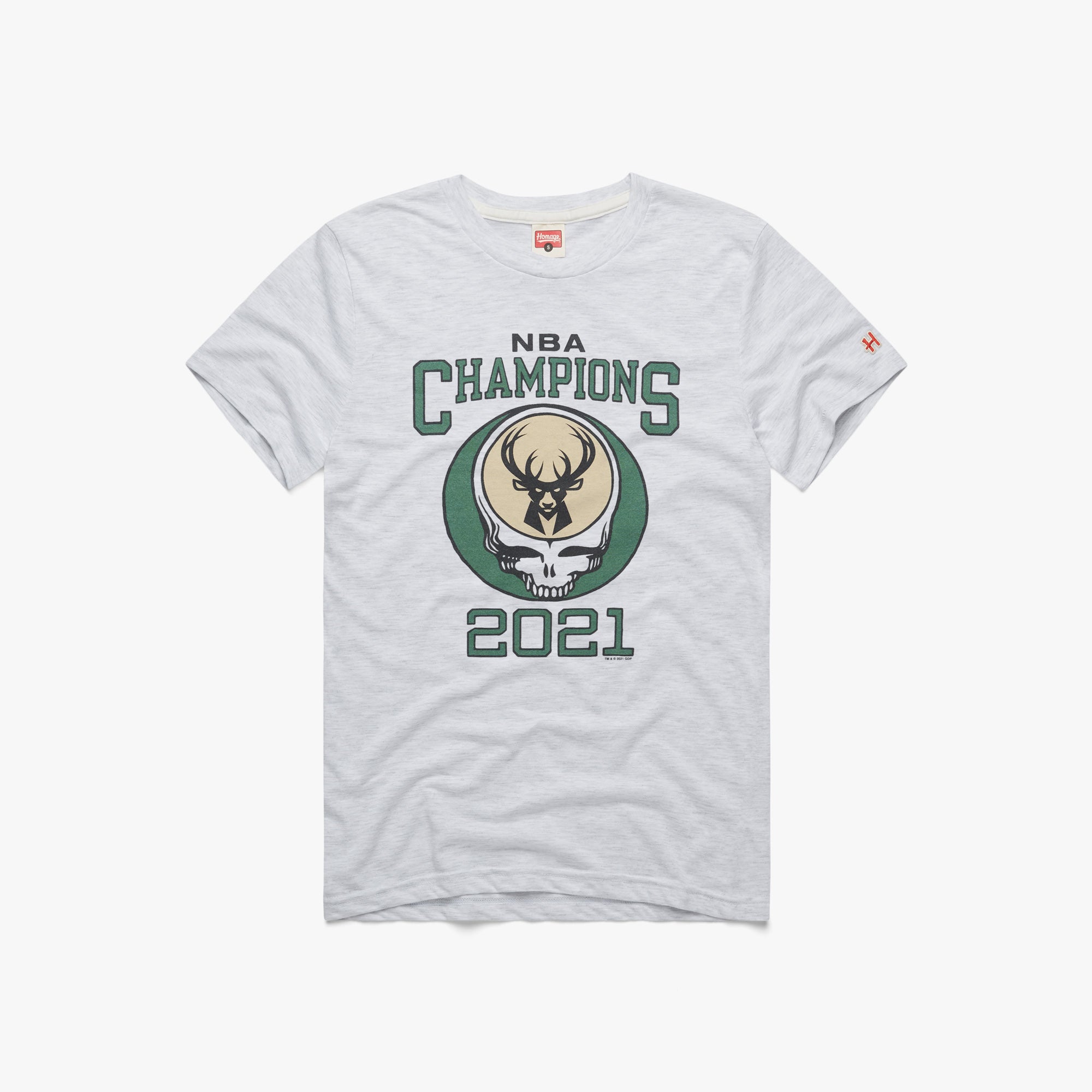 NBA X Grateful Dead 2021 Champs Bucks 01010948637 ash flat.jpg NBA x Grateful Dead 2021 Champs Bucks