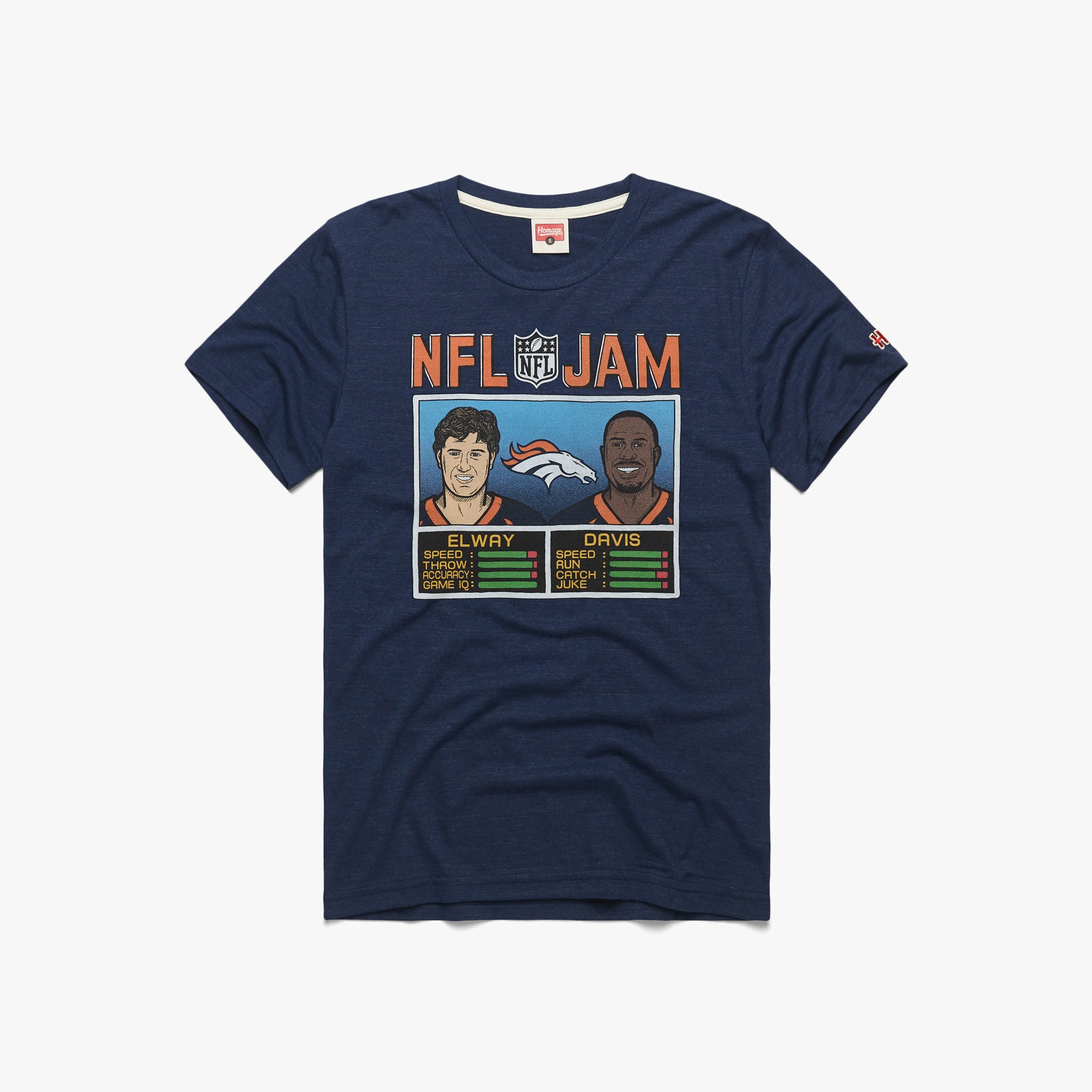 NFL Jam Denver Broncos Elway And Davis 01011586135 navy flat.jpg NFL Jam Denver Broncos Elway And Davis