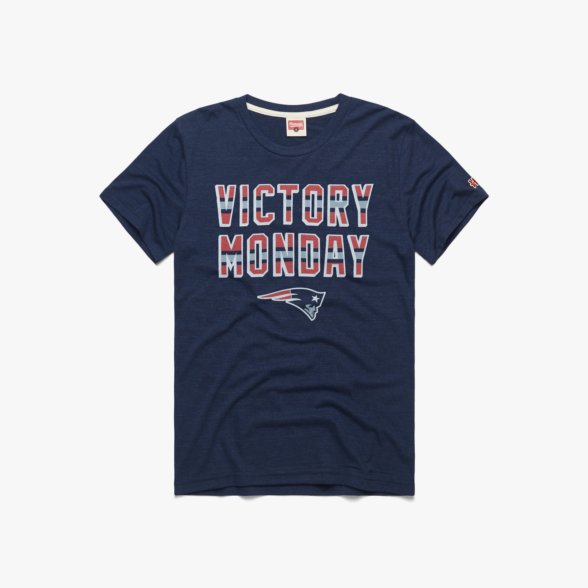New England Patriots Victory Monday 01011231135 navy flat 1.jpg New England Patriots Victory Monday