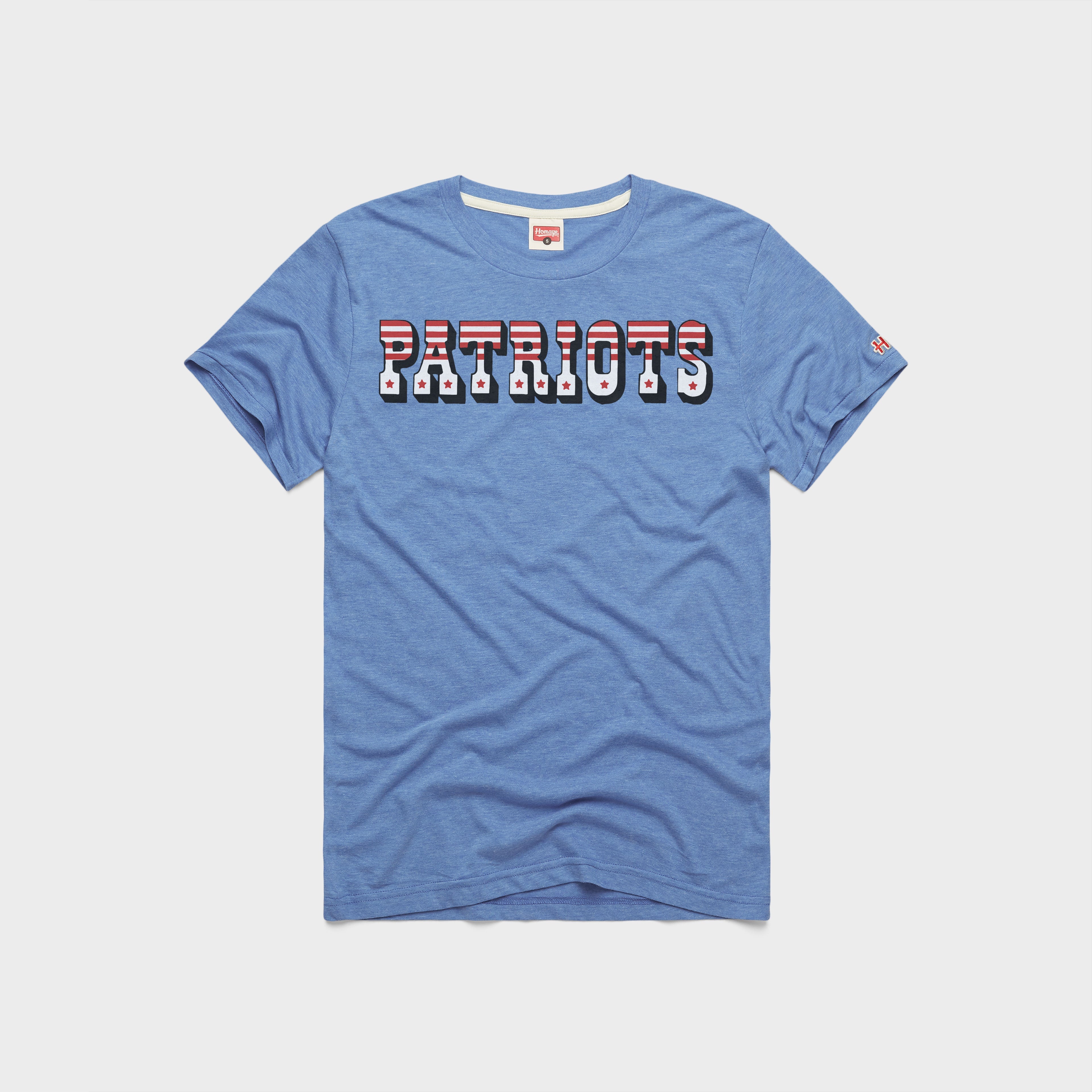 New England Patriots Wordmark 60 T Shirt 01012699702 Light Blue Flat 1.jpg New England Patriots Wordmark '60 T-Shirt