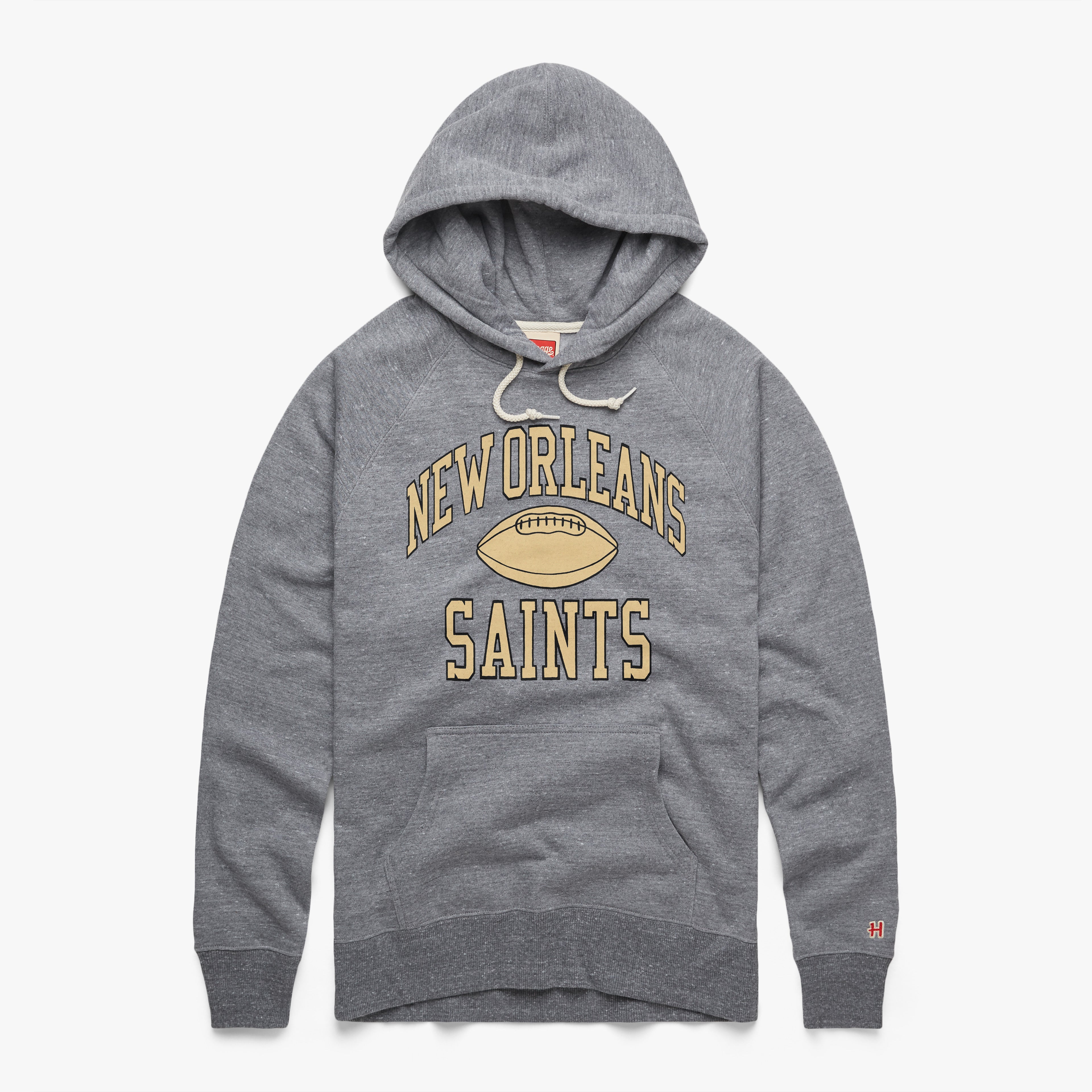 New Orleans Saints Gridiron Hoodie 01162583801 Grey Flat.jpg New Orleans Saints Gridiron Hoodie