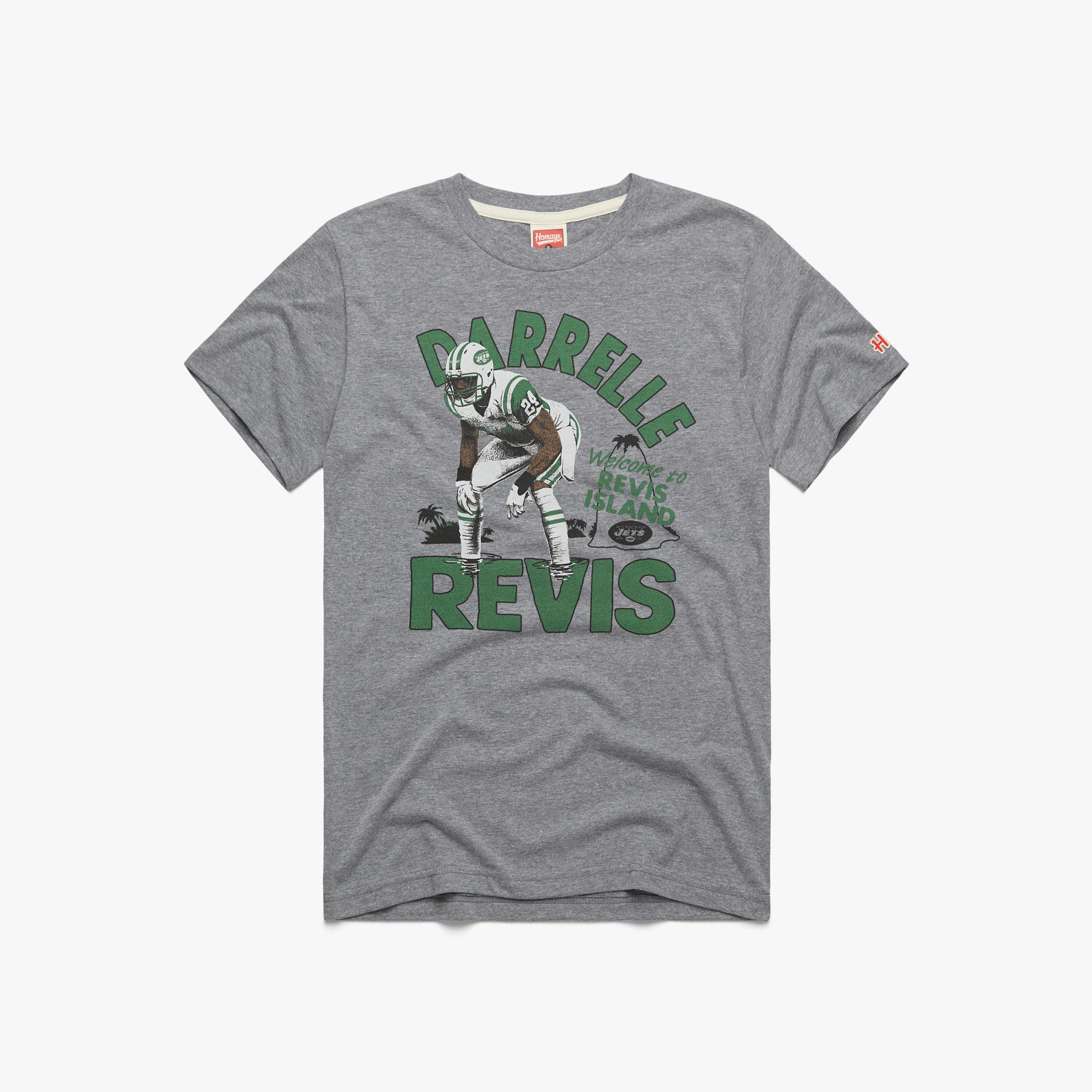 New York Jets Welcome To Revis Island 01011529001 grey flat.jpg New York Jets Welcome To Revis Island
