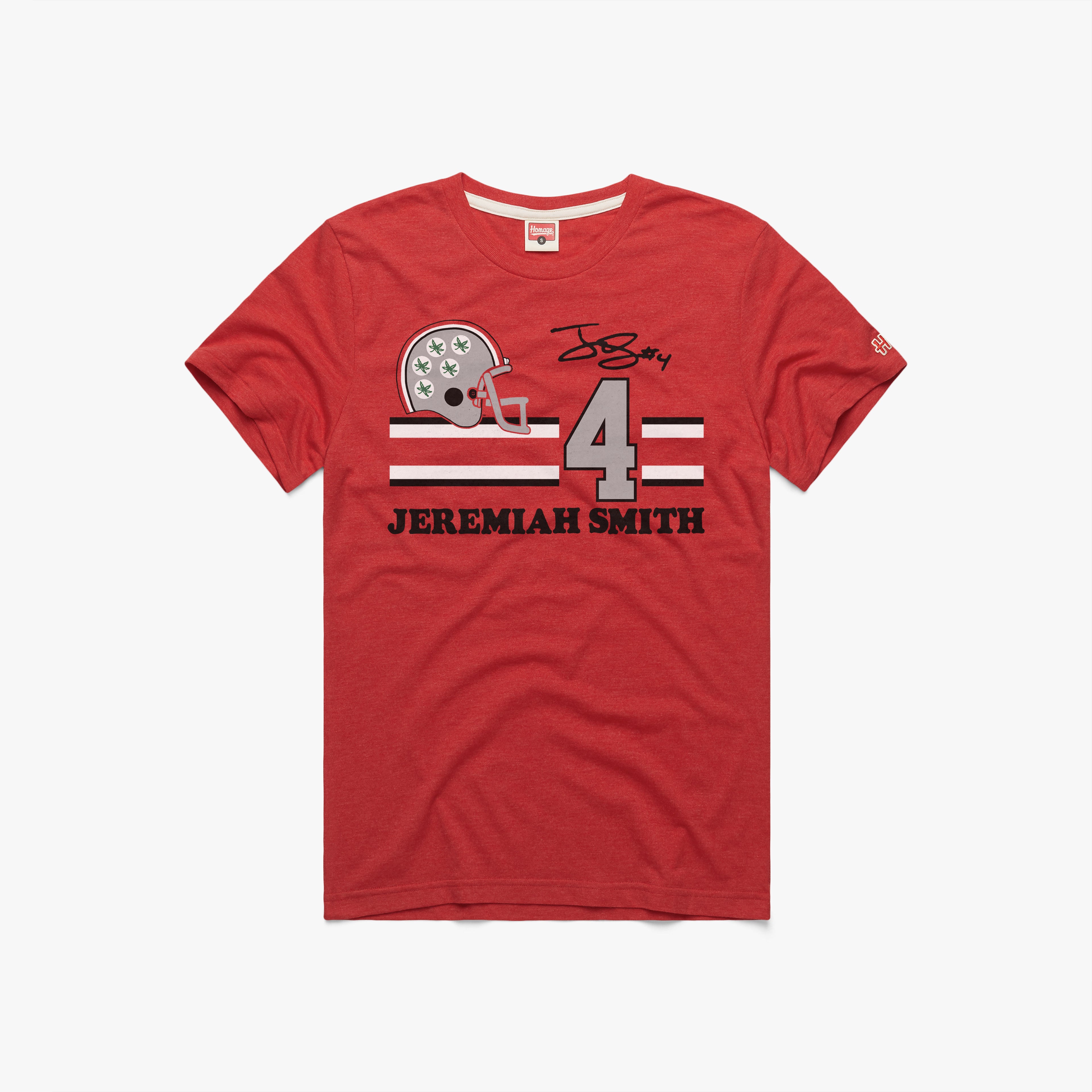 Ohio State Jeremiah Smith Signature Jersey 01012257417 Red Flat 1.jpg Ohio State Jeremiah Smith Signature Jersey