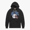 Oilers Football Helmet Retro Hoodie