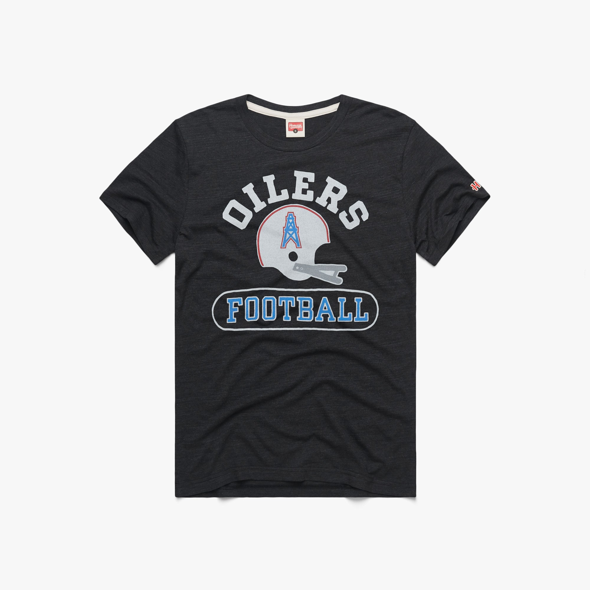 Oilers Football Throwback Helmet 00000000000 charcoal flat 1.jpg Oilers Football Throwback Helmet