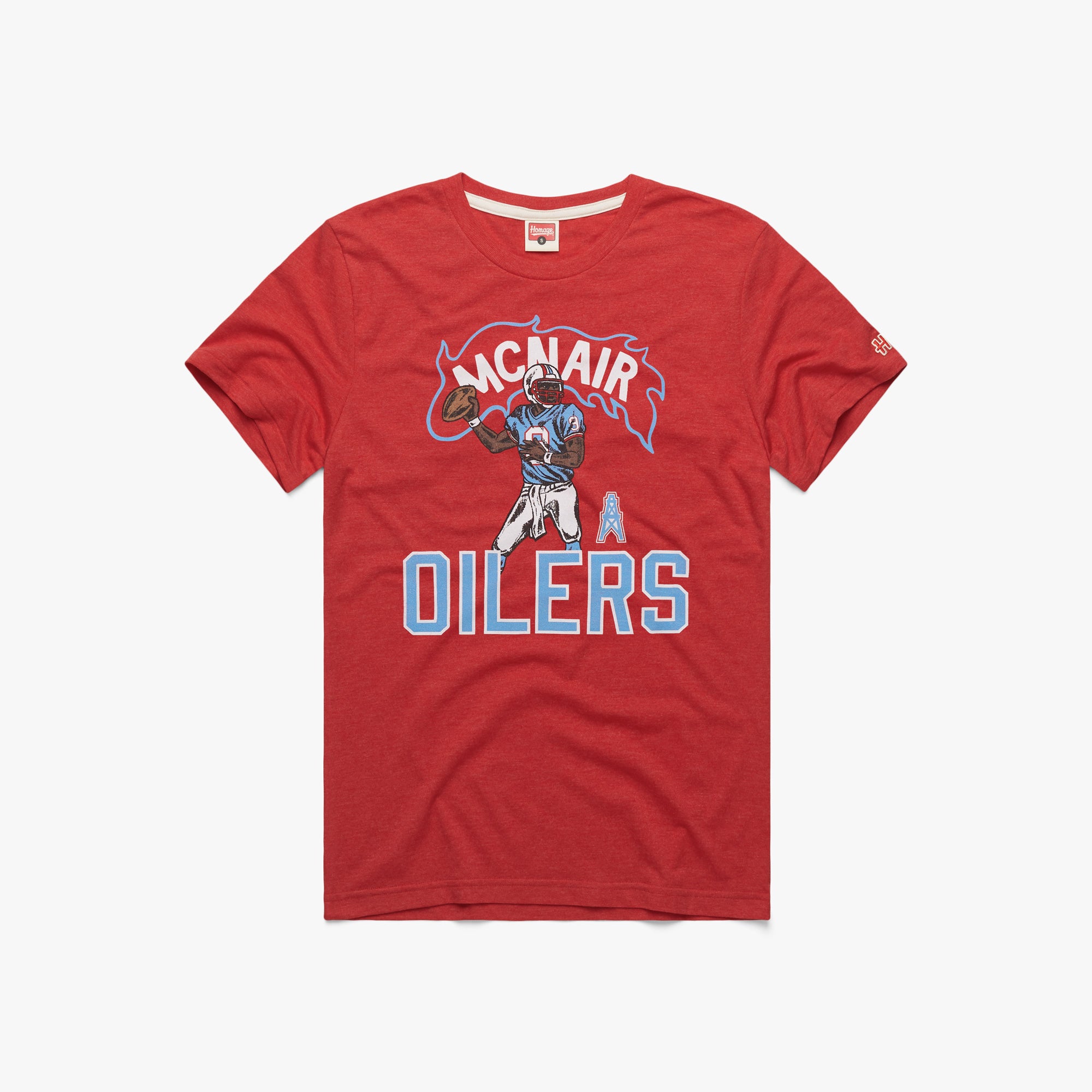 Oilers Steve McNair 01011297417 red flat.jpg Oilers Steve McNair