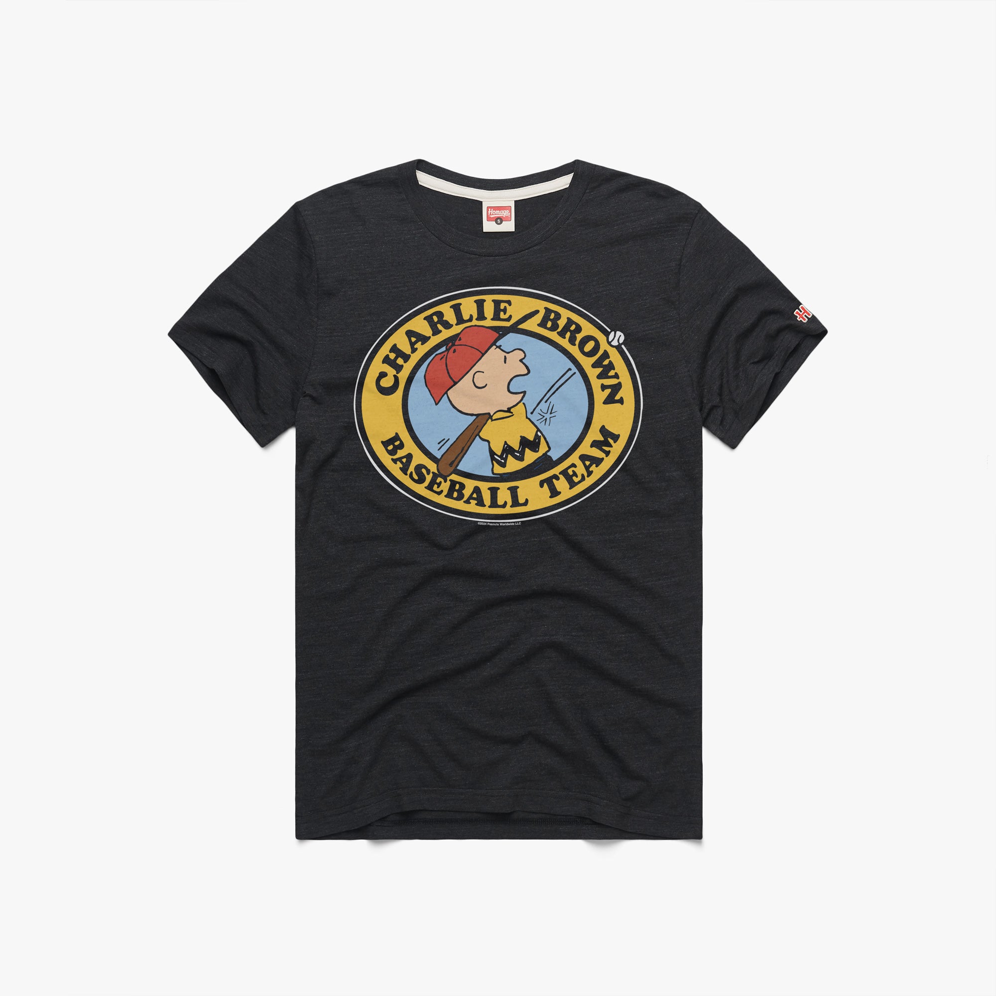 Peanuts Charlie Brown Baseball Team 01011939530 Charcoal Flat 1.jpg Peanuts Charlie Brown Baseball Team