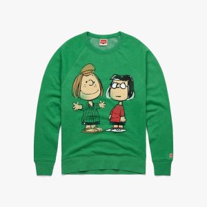 Peanuts Peppermint Patty And Marcie Character Crewneck