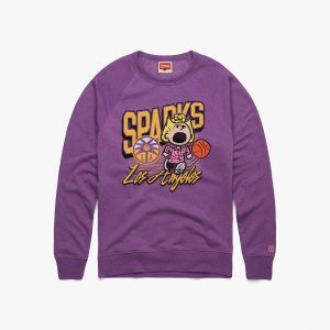 Peanuts Sally x Los Angeles Sparks Crewneck