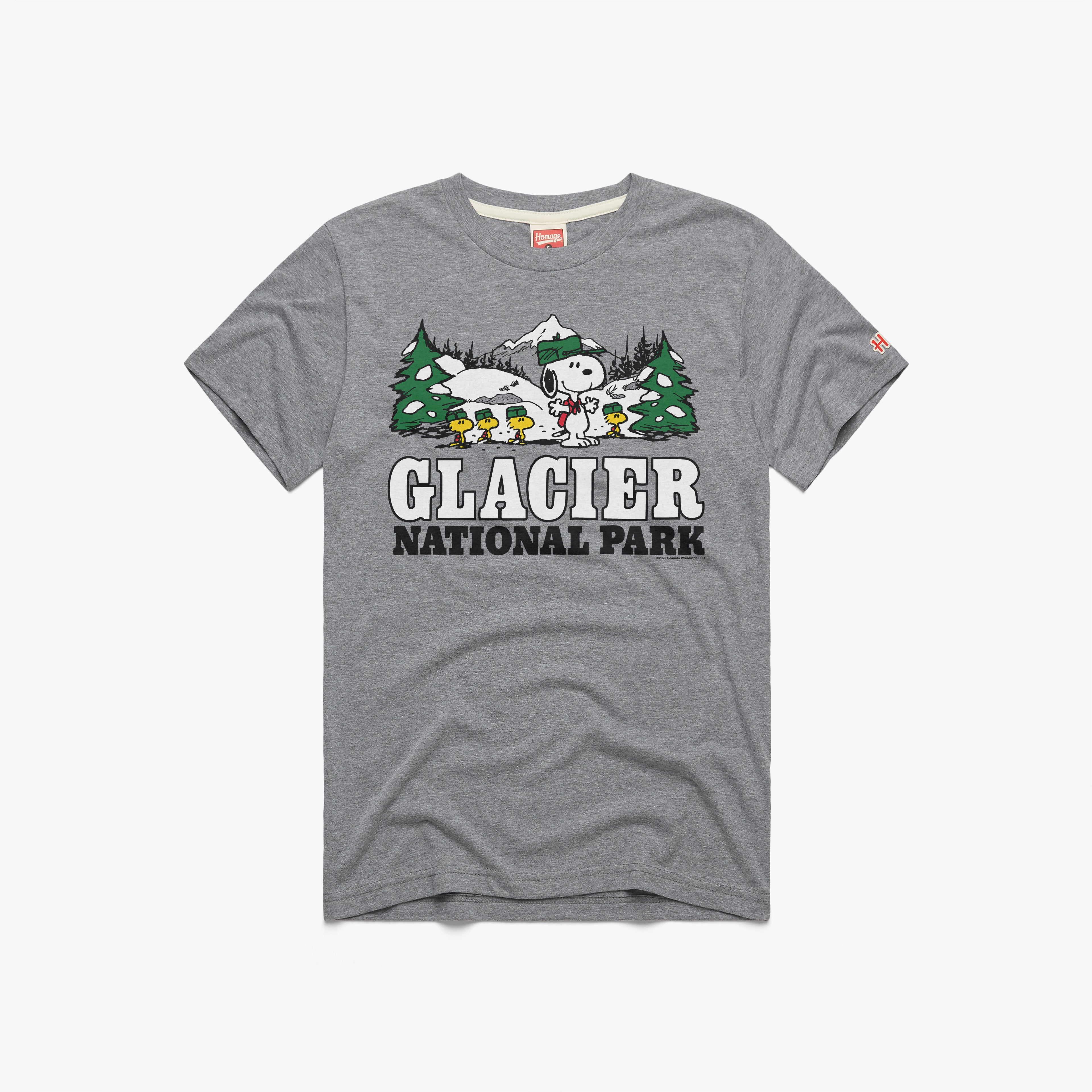 Peanuts Snoopy x Glacier National Park 01012458101 Grey Flat 1.jpg Peanuts Snoopy x Glacier National Park