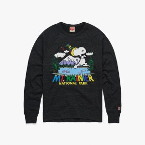 Peanuts Snoopy x Mount Rainier National Park Crewneck