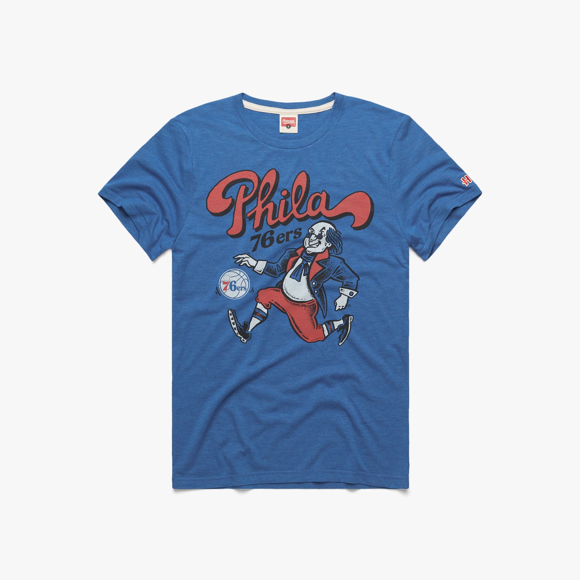 Philadelphia 76ers Ben Franklin 01010918918 royal blue flat 1.jpg Philadelphia 76ers Ben Franklin