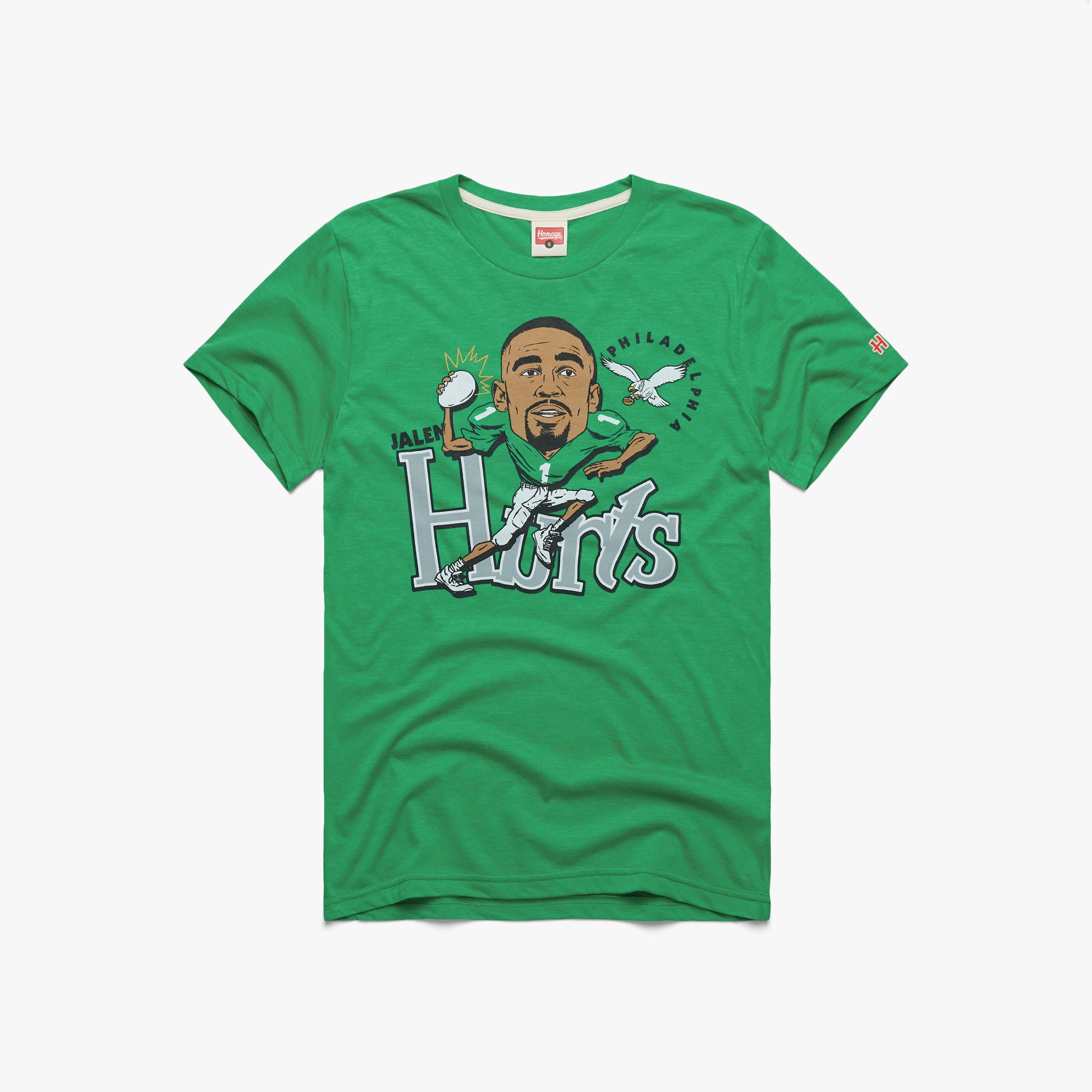 Philadelphia Eagles Jalen Hurts 01011703013 green flat 1.jpg Philadelphia Eagles Jalen Hurts