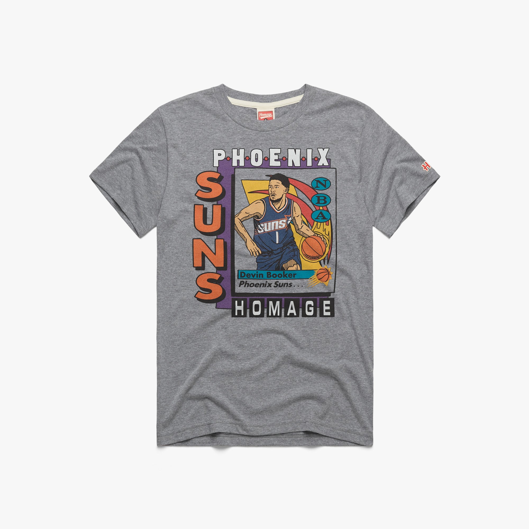 Phoenix Suns Trading Card Devin Booker 01011672501 grey flat.jpg Phoenix Suns Trading Card Devin Booker