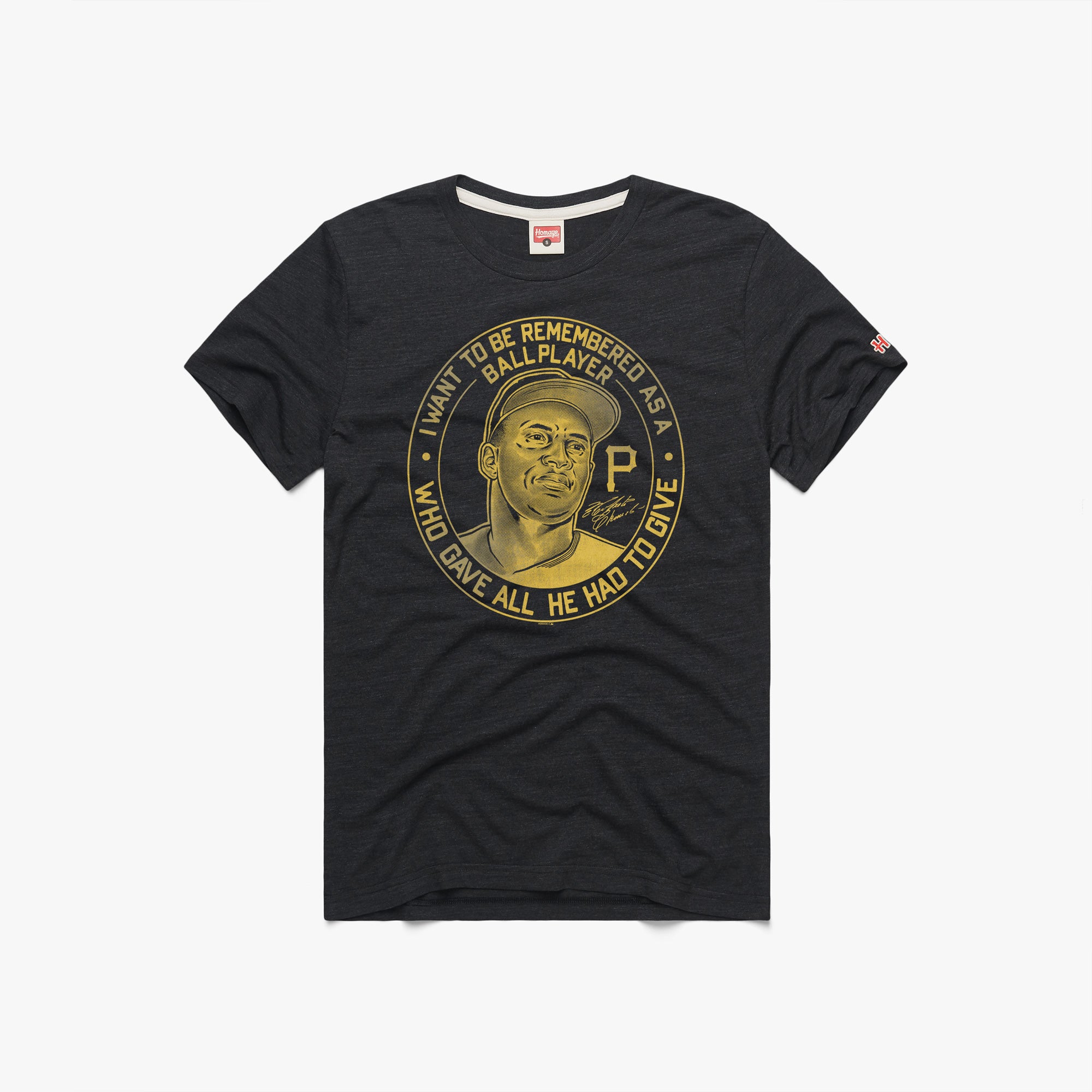 Pittsburgh Pirates Roberto Clemente Signature 01011872230 Charcoal Flat.jpg Pittsburgh Pirates Roberto Clemente Signature