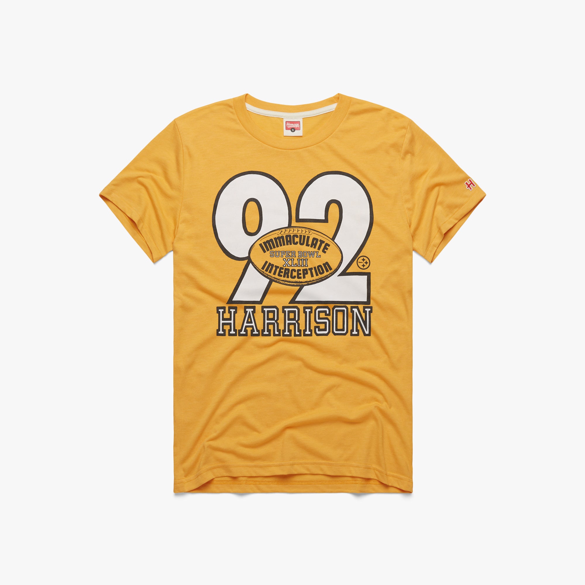 Pittsburgh Steelers Immaculate Interception Harrison 01011681812 gold flat.jpg Pittsburgh Steelers Immaculate Interception Harrison