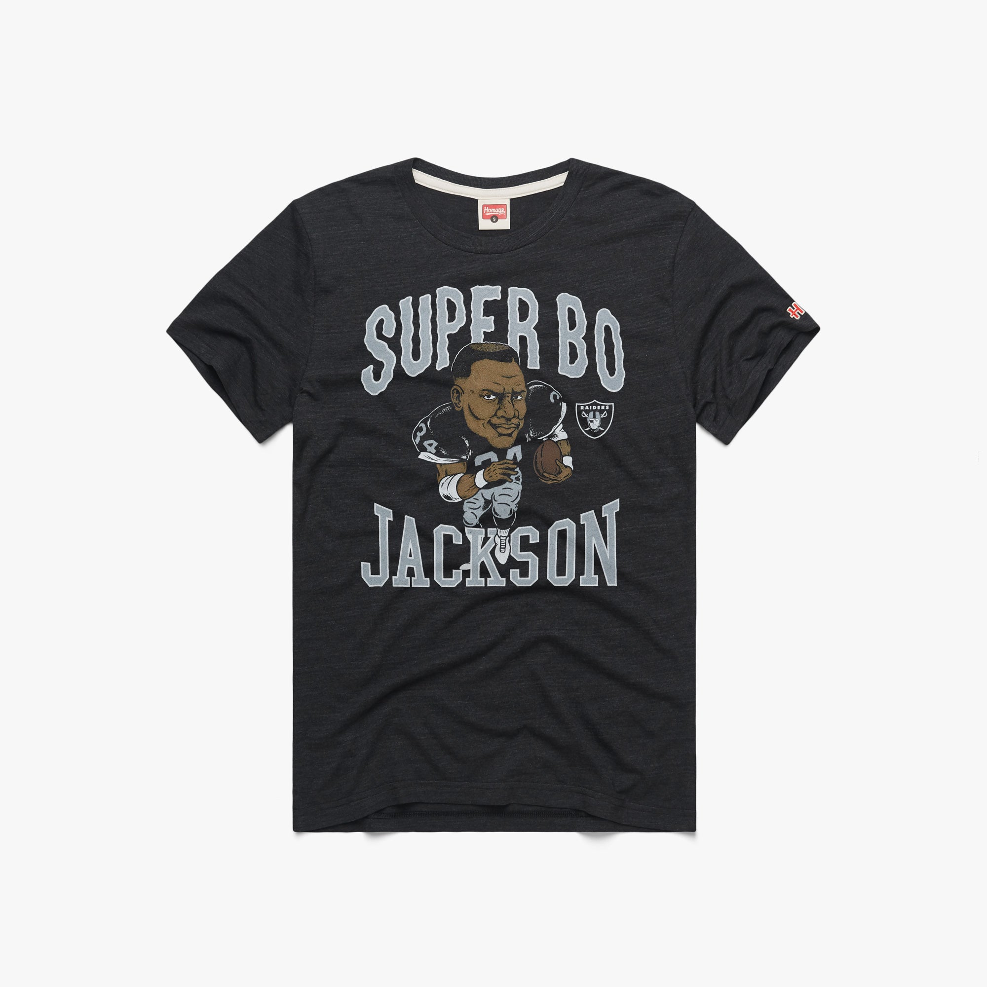 Raiders Super Bo Jackson 01011209430 charcoal flat 1.jpg Raiders Super Bo Jackson