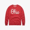 Sweater front::Red/White Ink