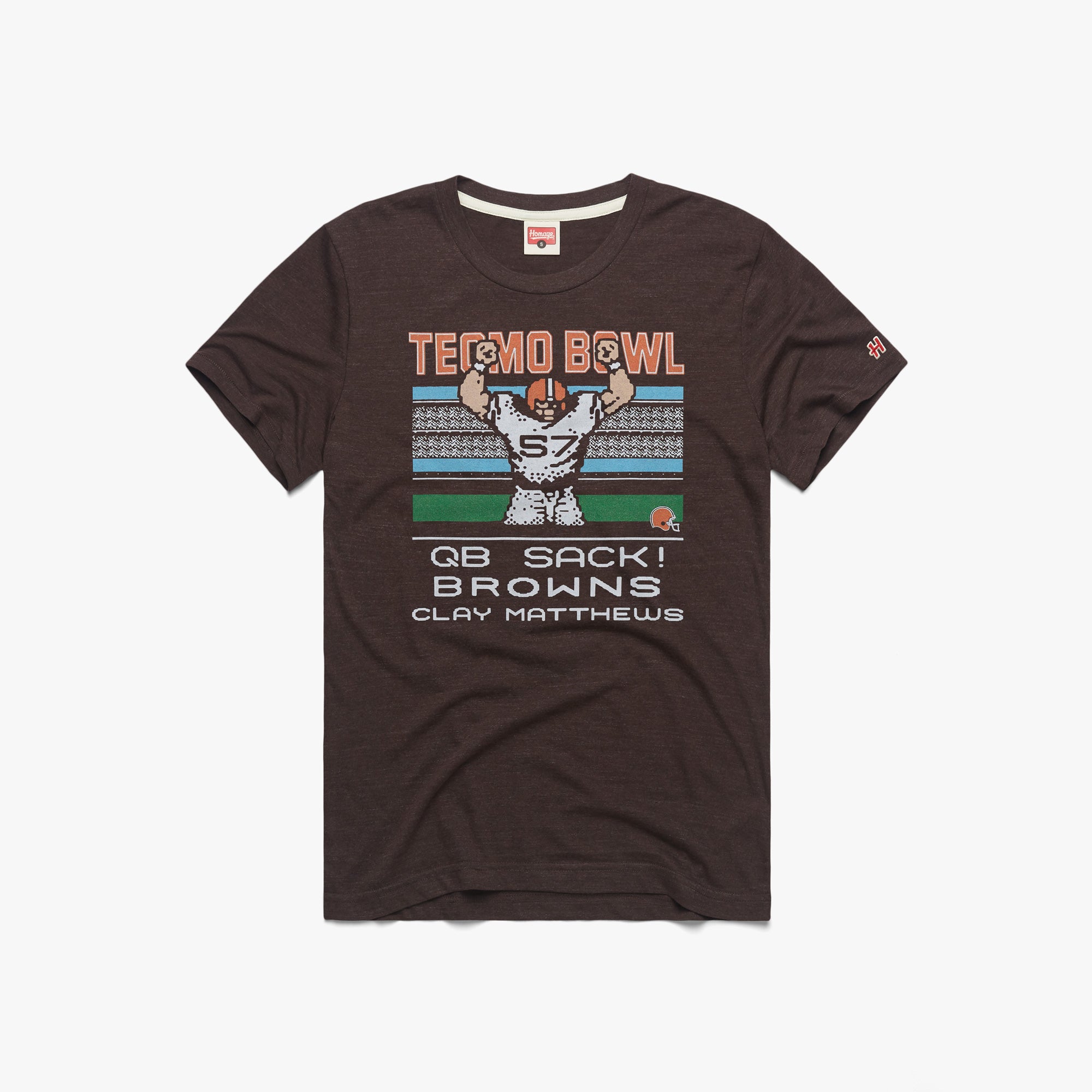 Tecmo Bowl Browns Clay Matthews 01011706036 brown flat 1.jpg Tecmo Bowl Browns Clay Matthews