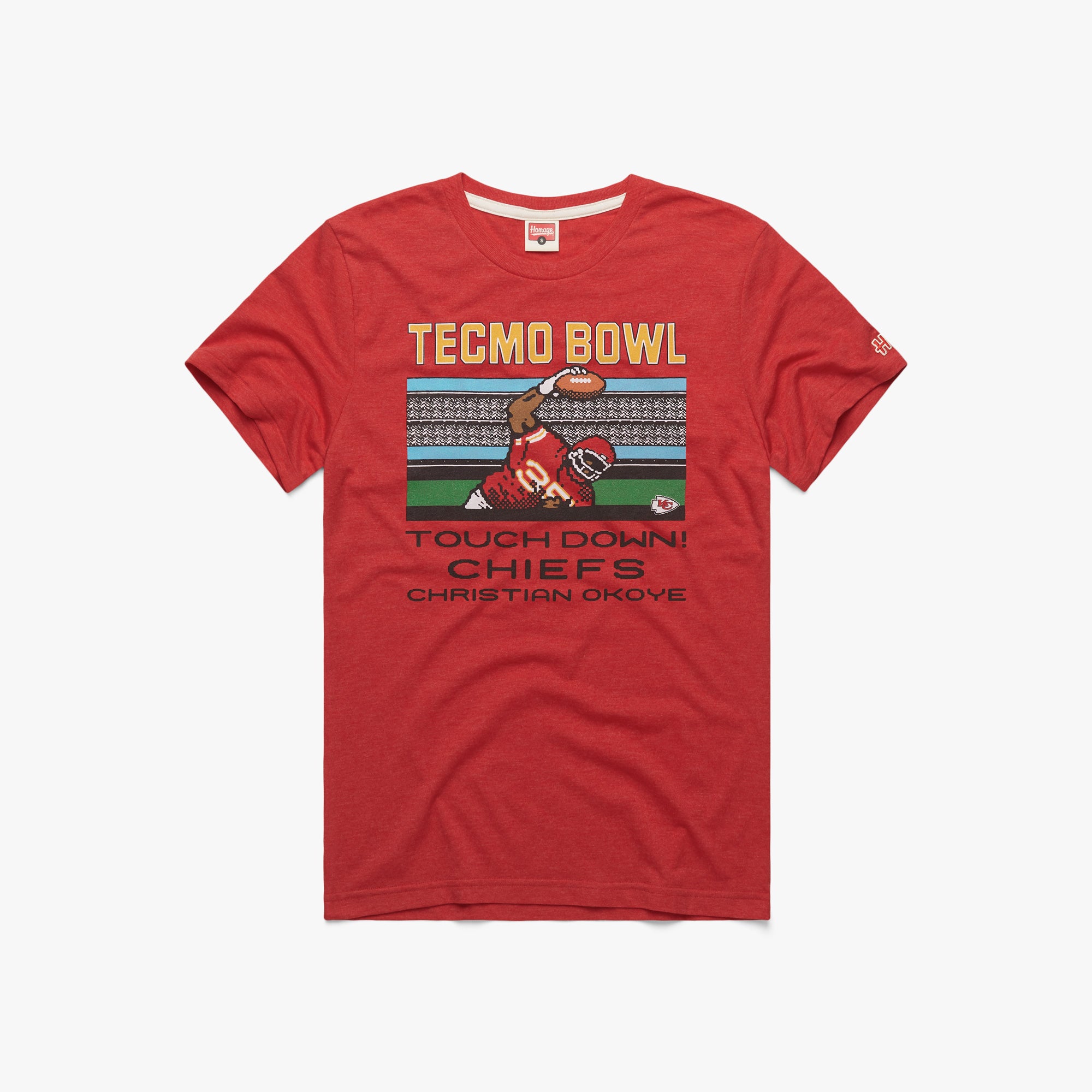 Tecmo Bowl Chiefs Christian Okoye 01011705717 red flat.jpg Tecmo Bowl Chiefs Christian Okoye