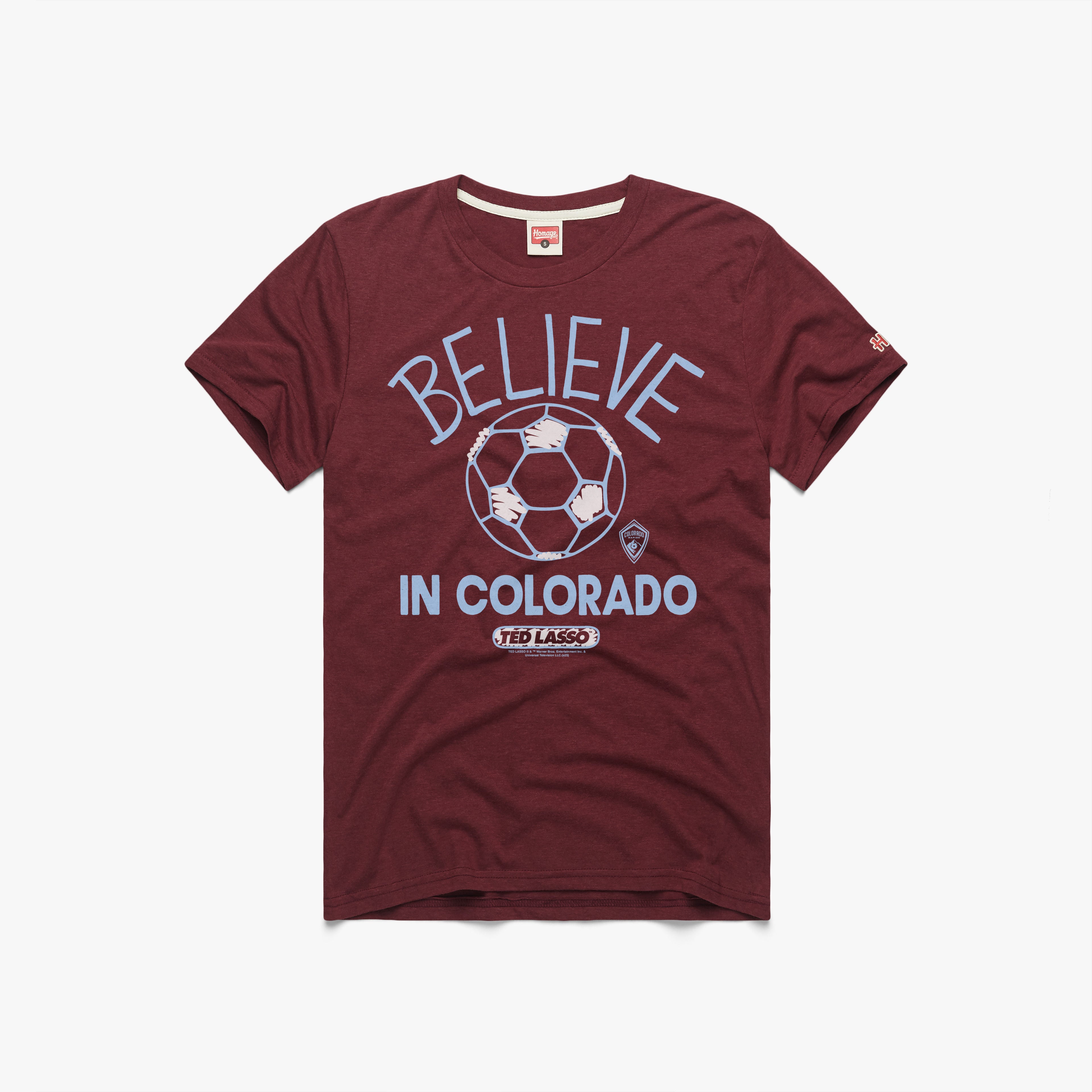 Ted Lasso Believe x Colorado Rapids 01012380225 Wine Flat.jpg Ted Lasso Believe x Colorado Rapids