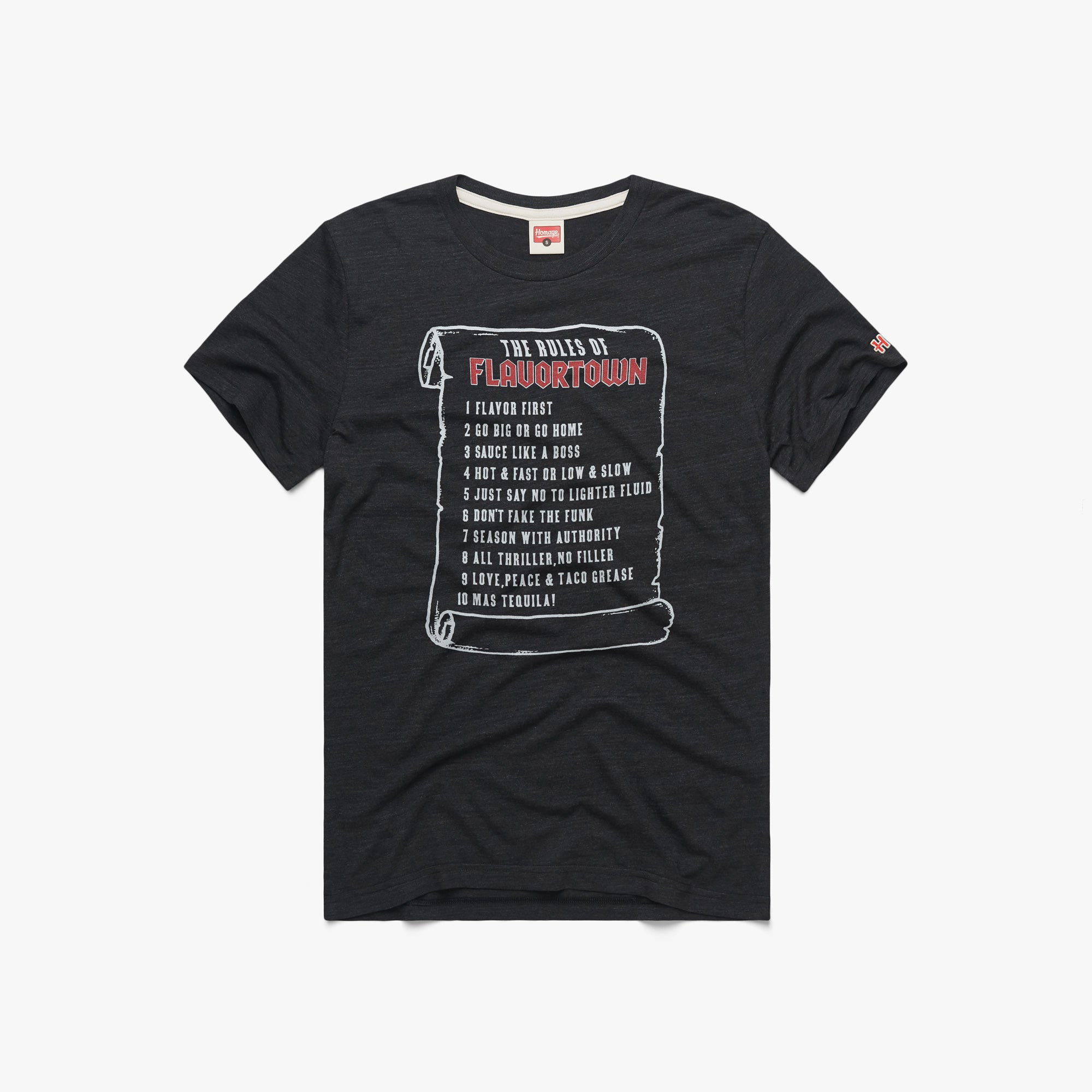 The Rules Of Flavortown 01011608330 charcoal flat.jpg The Rules Of Flavortown