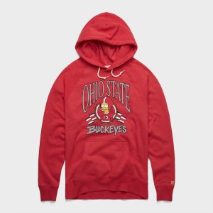 The Simpsons Bart x Ohio State Hoodie::Red