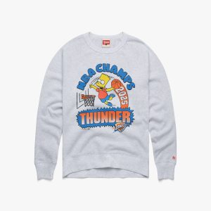 The Simpsons Bart x Thunder 2025 NBA Champs Crewneck