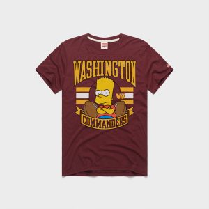 The Simpsons Bart x Washington Commanders
