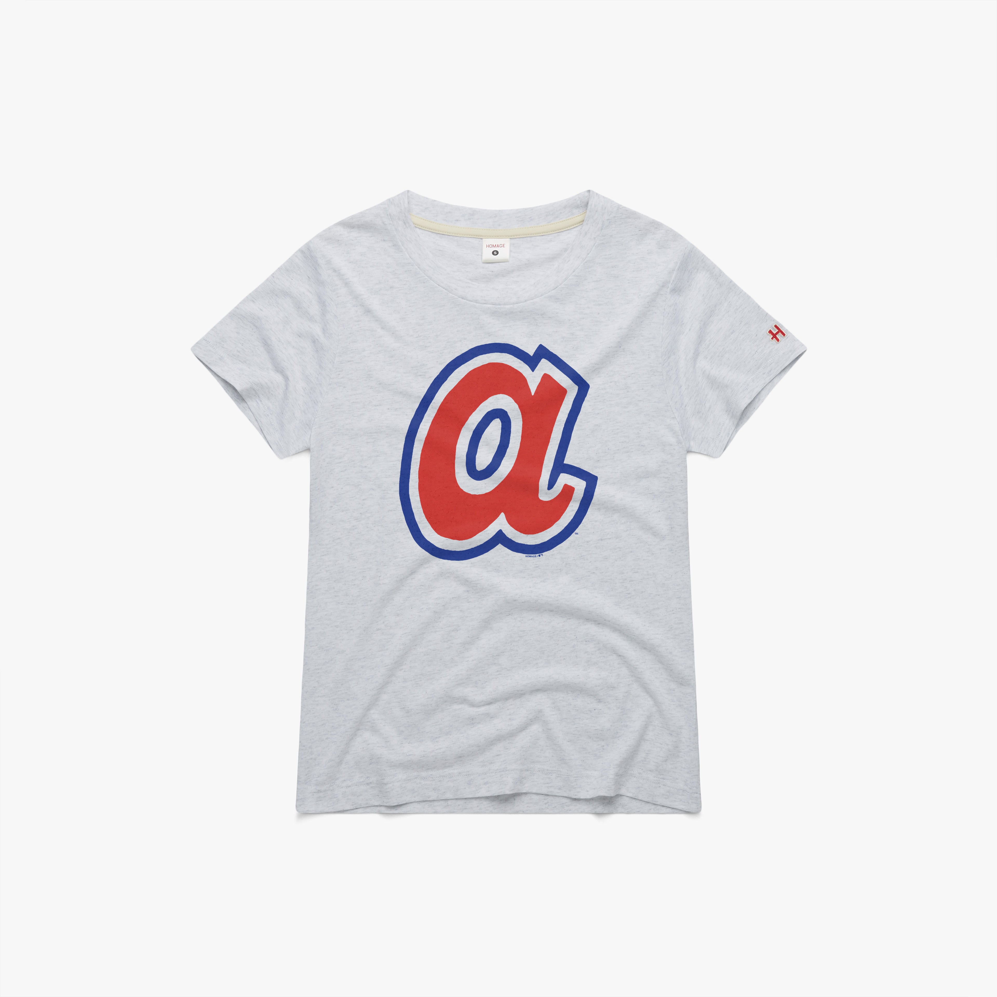 Women s Atlanta Braves Cap Logo 72 02012352637 Ash Flat.jpg Women's Atlanta Braves Cap Logo '72