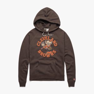 Women's Cleveland Browns Brownie Stiff Arm Hoodie