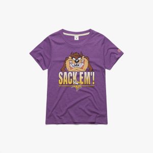 Women's Looney Tunes Taz Sack Em' x Minnesota Vikings