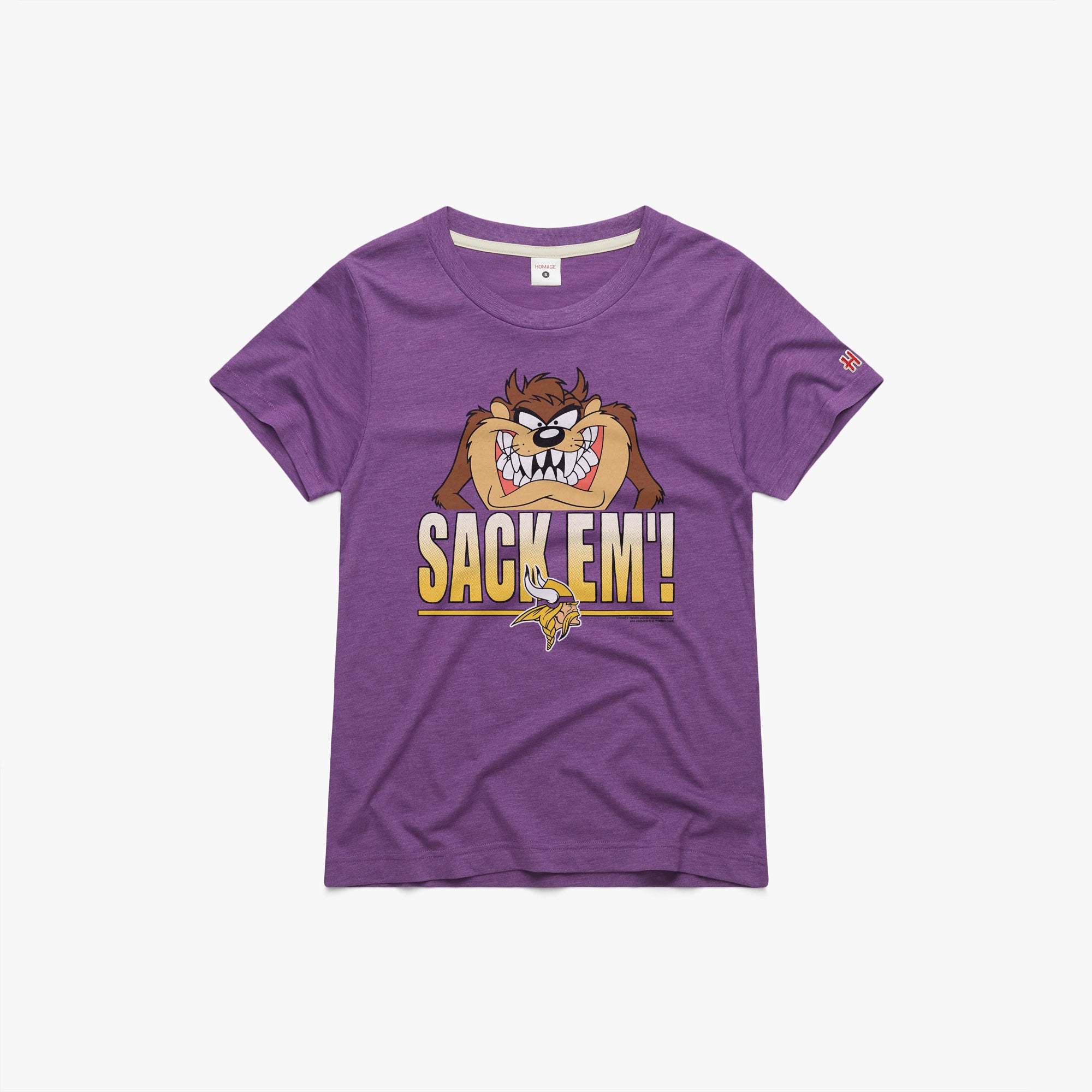 Women s Looney Tunes Taz Sack Em x Minnesota Vikings 02012158527 Royal Purple Flat.jpg Women's Looney Tunes Taz Sack Em' x Minnesota Vikings