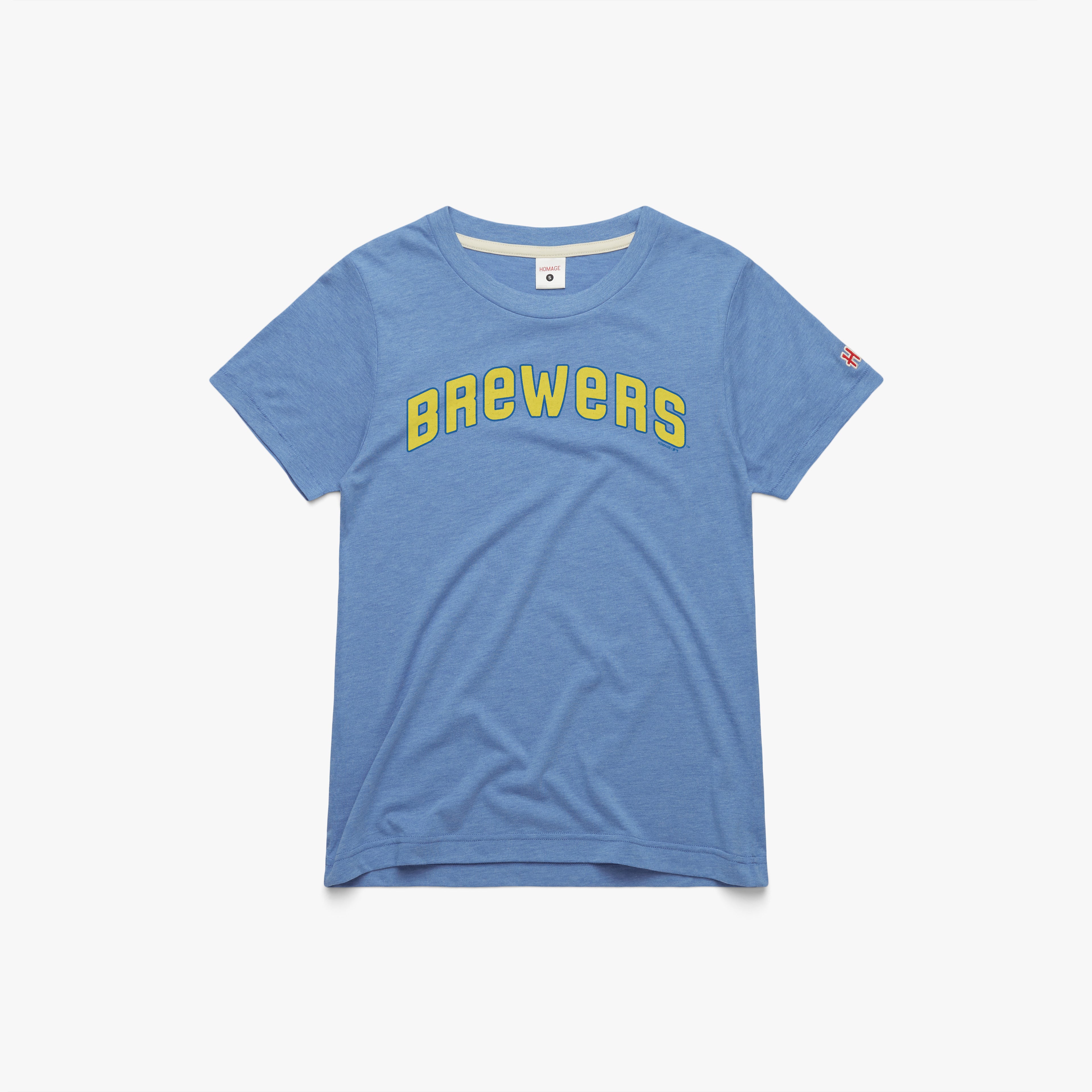 Women s Milwaukee Brewers Jersey Logo 70 02012470002 Light Blue Flat.jpg Women's Milwaukee Brewers Jersey Logo '70