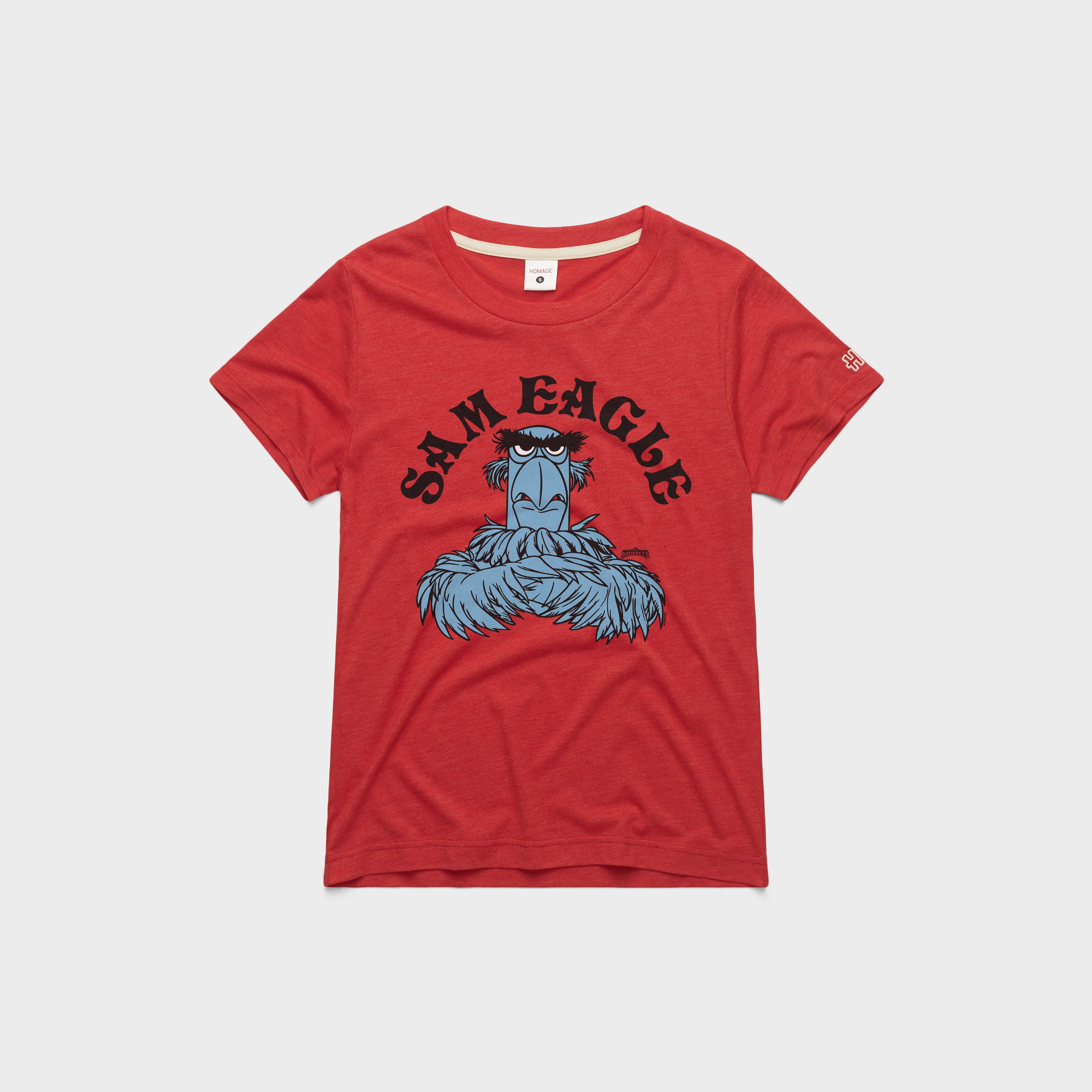 Women s Muppets Sam Eagle T Shirt 02012691417 Red Flat.jpg Women's Muppets Sam Eagle T-Shirt